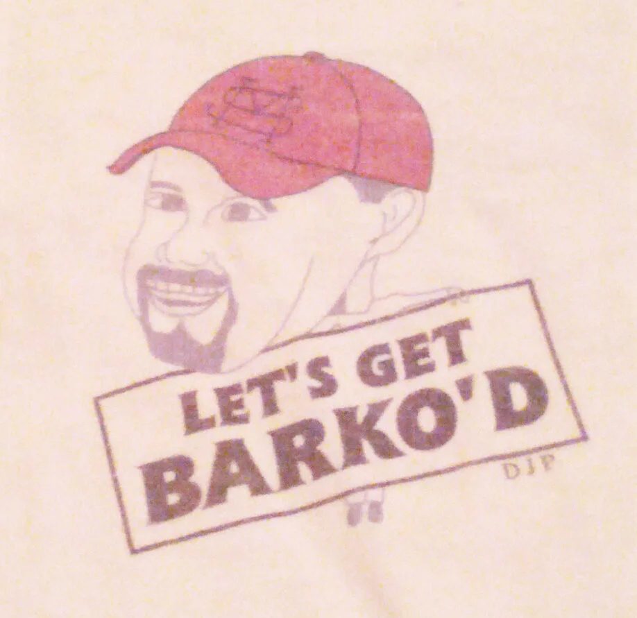 Barkopalooza 1998 vintage Let's Get Barko'd red cap logo