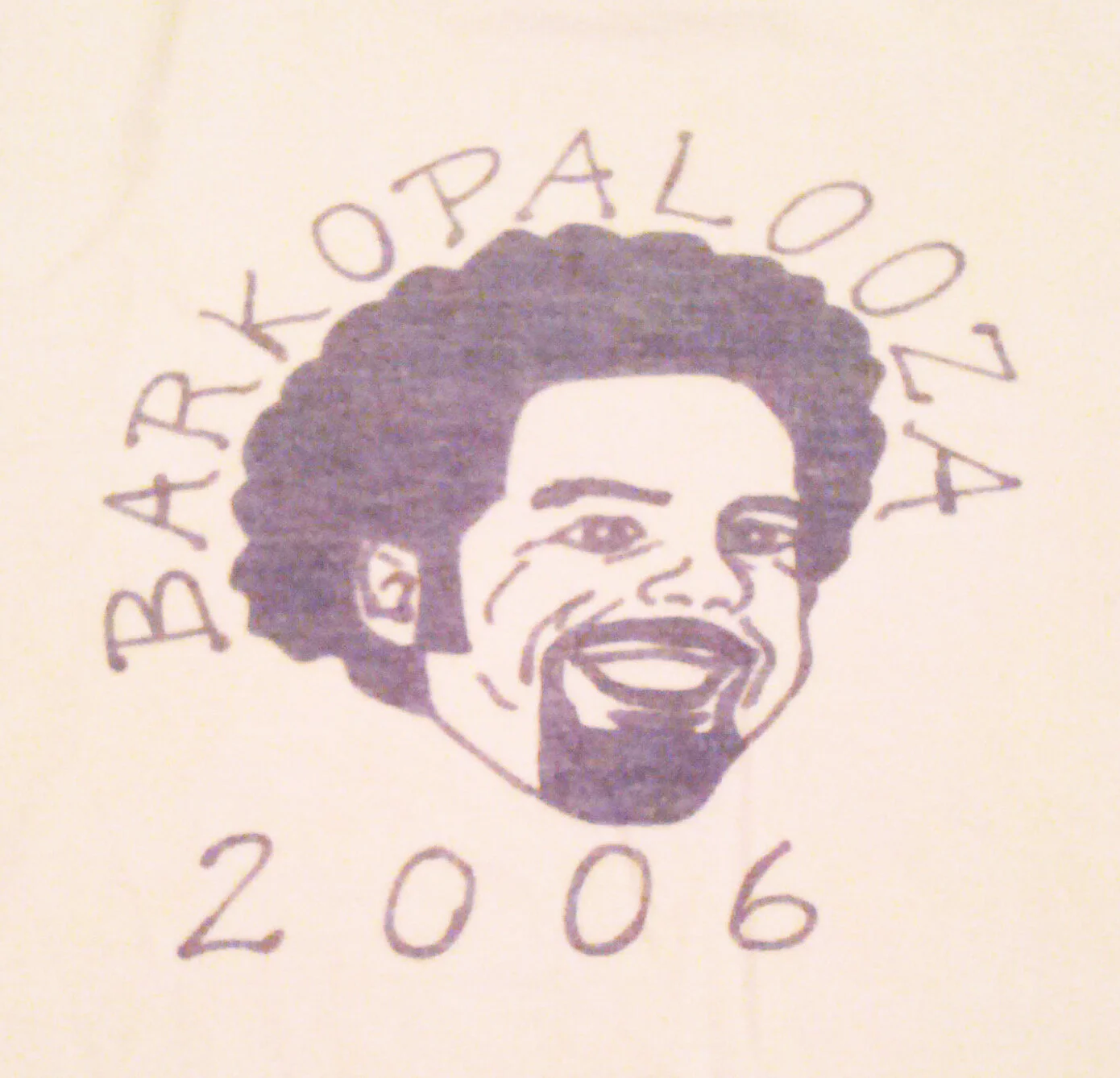 Barkopalooza 2006 afro portrait logo