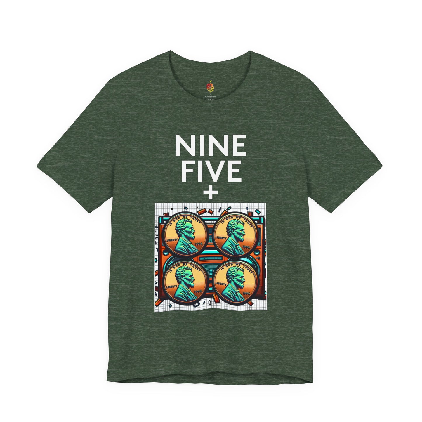 Nine Five Plus Four Pennies | Genius Mangoes Tee | White Font