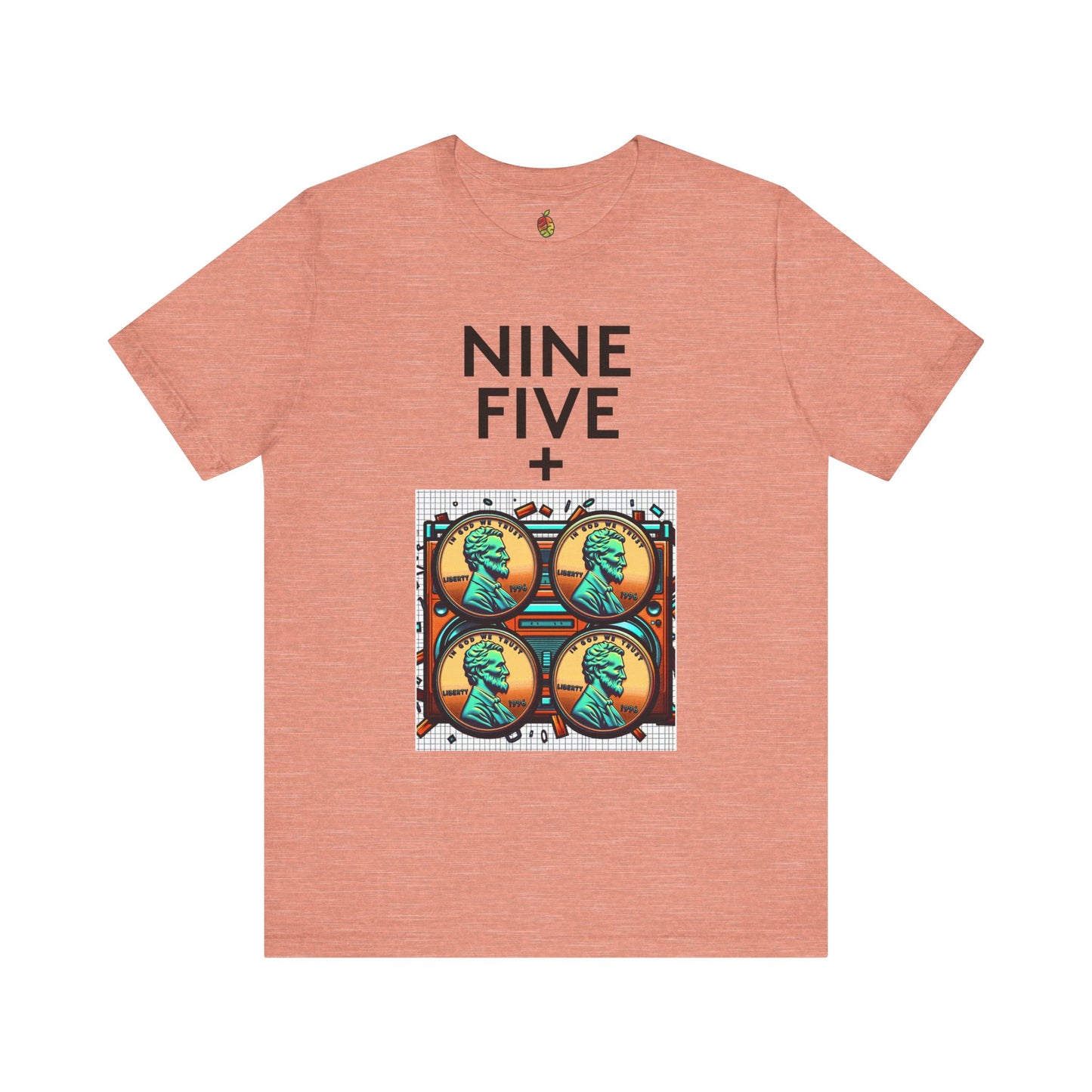 Nine Five Plus Four Pennies | Genius Mangoes Tee | Black Font