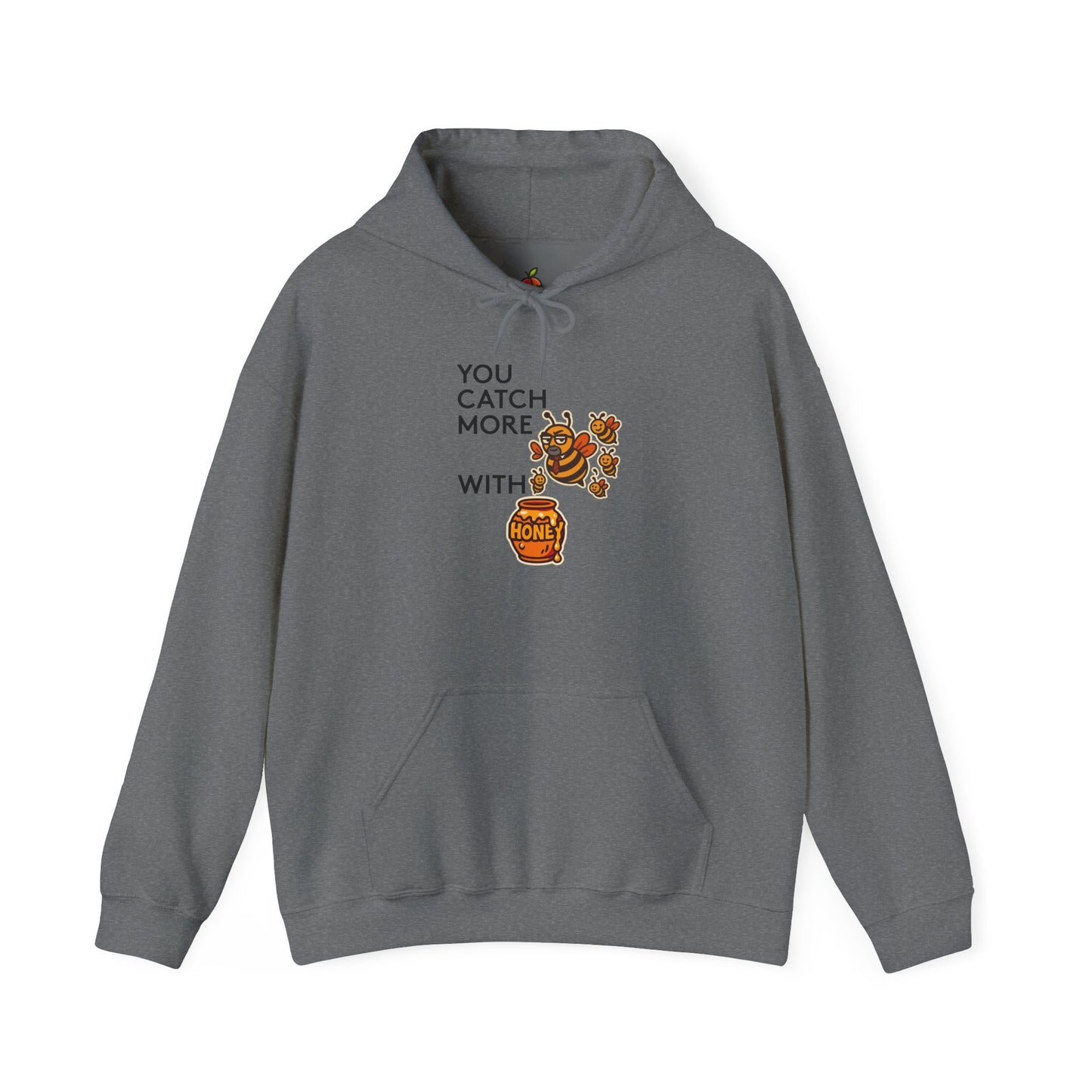 You Catch More Bees with Honey | Genius Mangoes Hoodie | Black Font