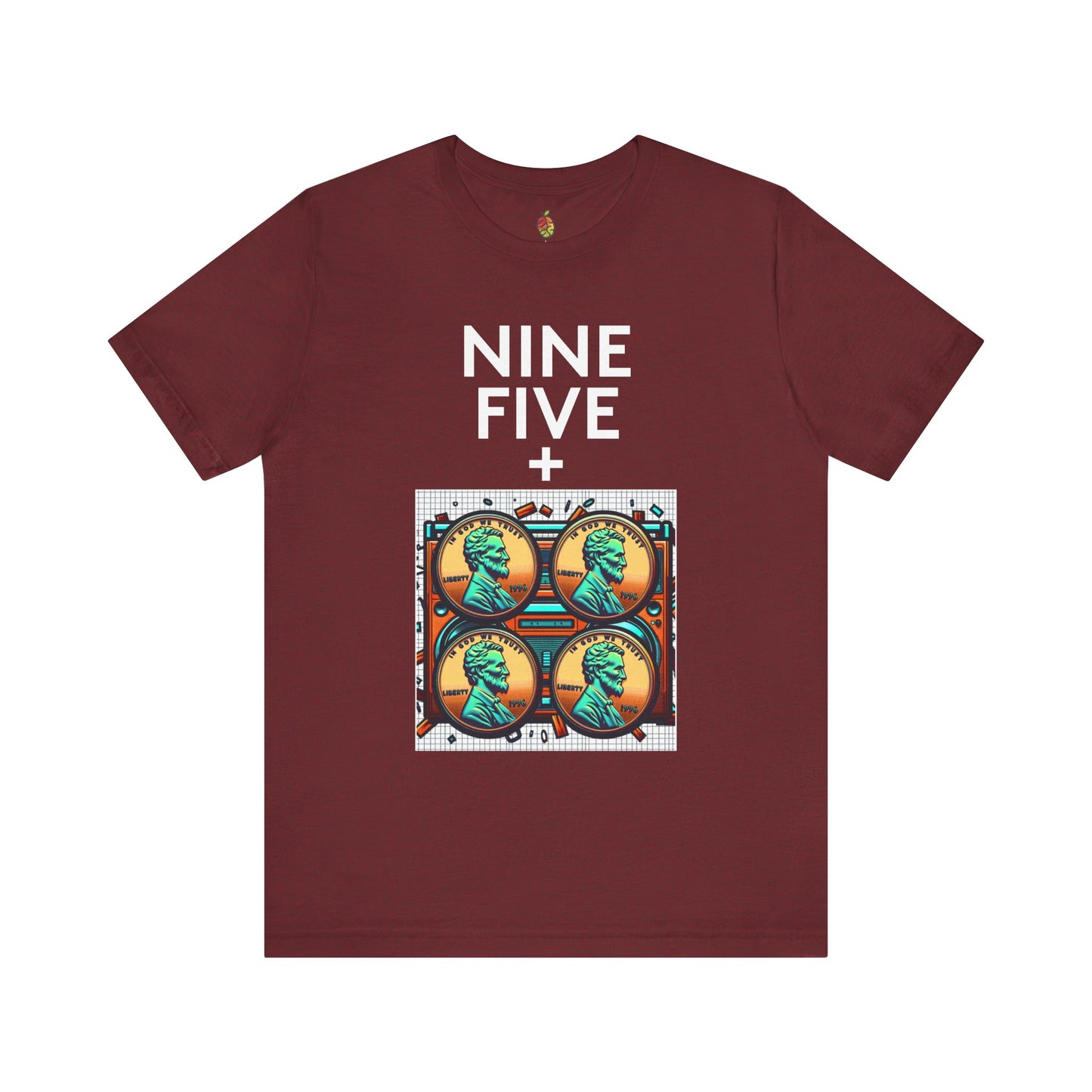 Nine Five Plus Four Pennies | Genius Mangoes Tee | White Font