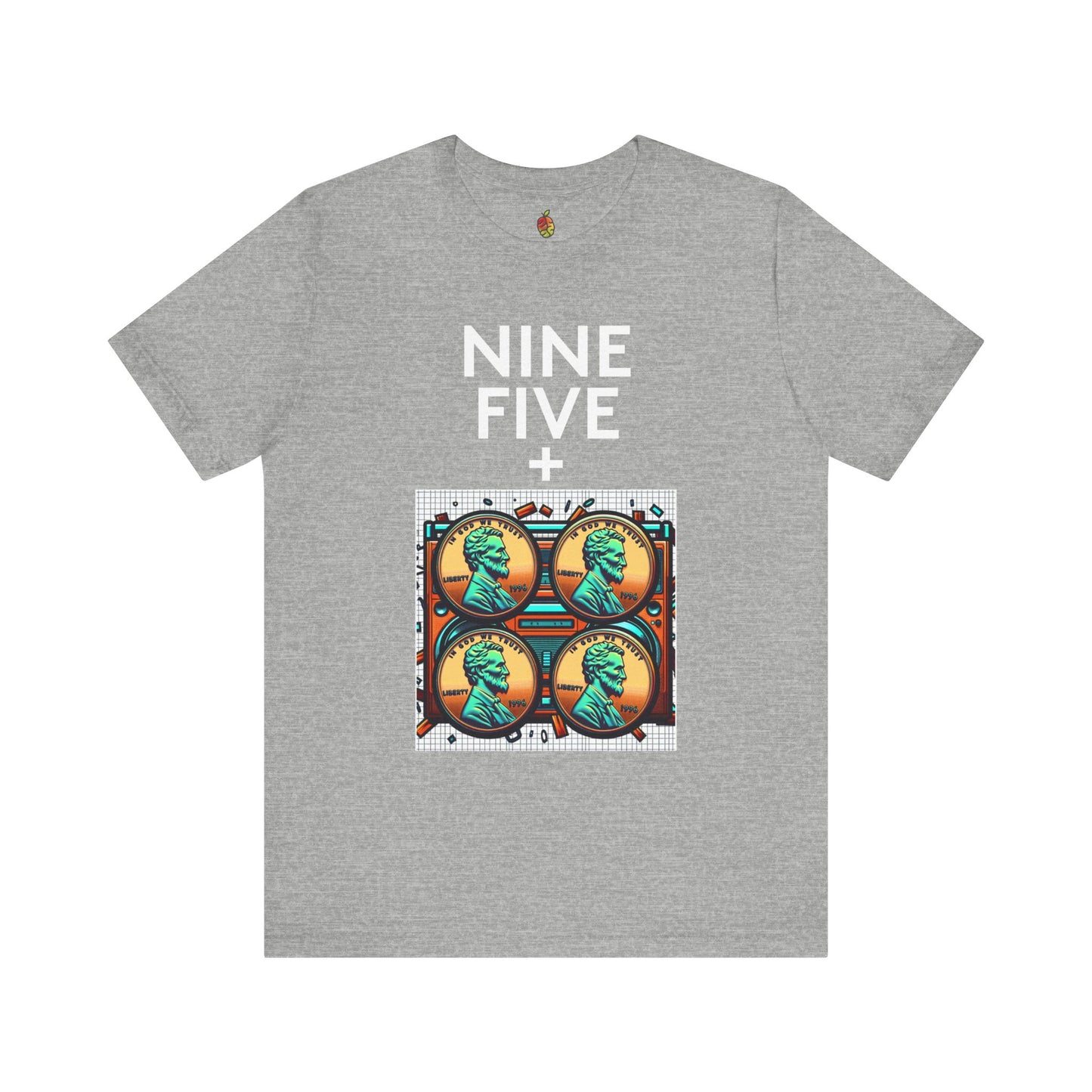 Nine Five Plus Four Pennies | Genius Mangoes Tee | White Font