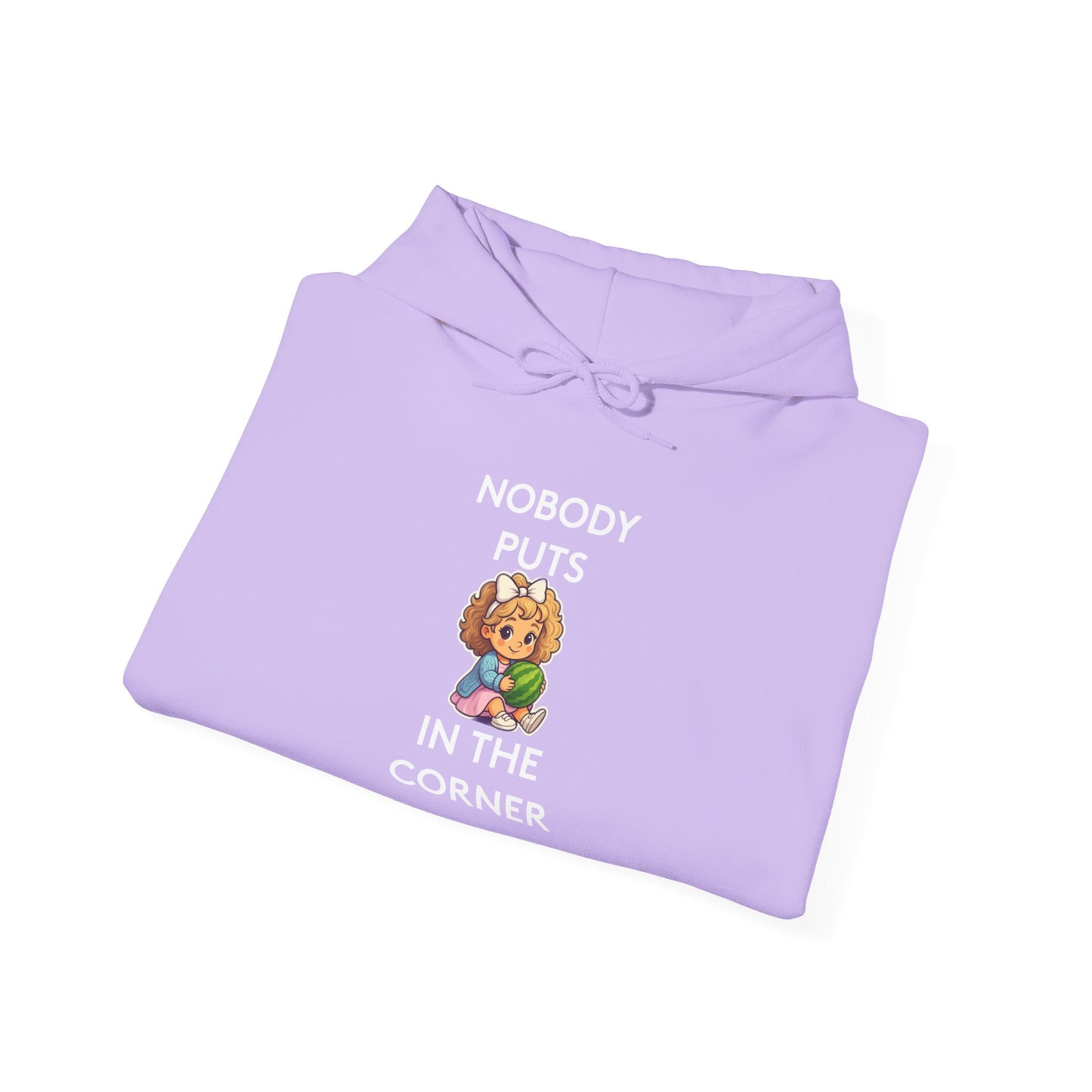 Nobody Puts Baby in the Corner | Genius Mangoes Hoodie | White Font