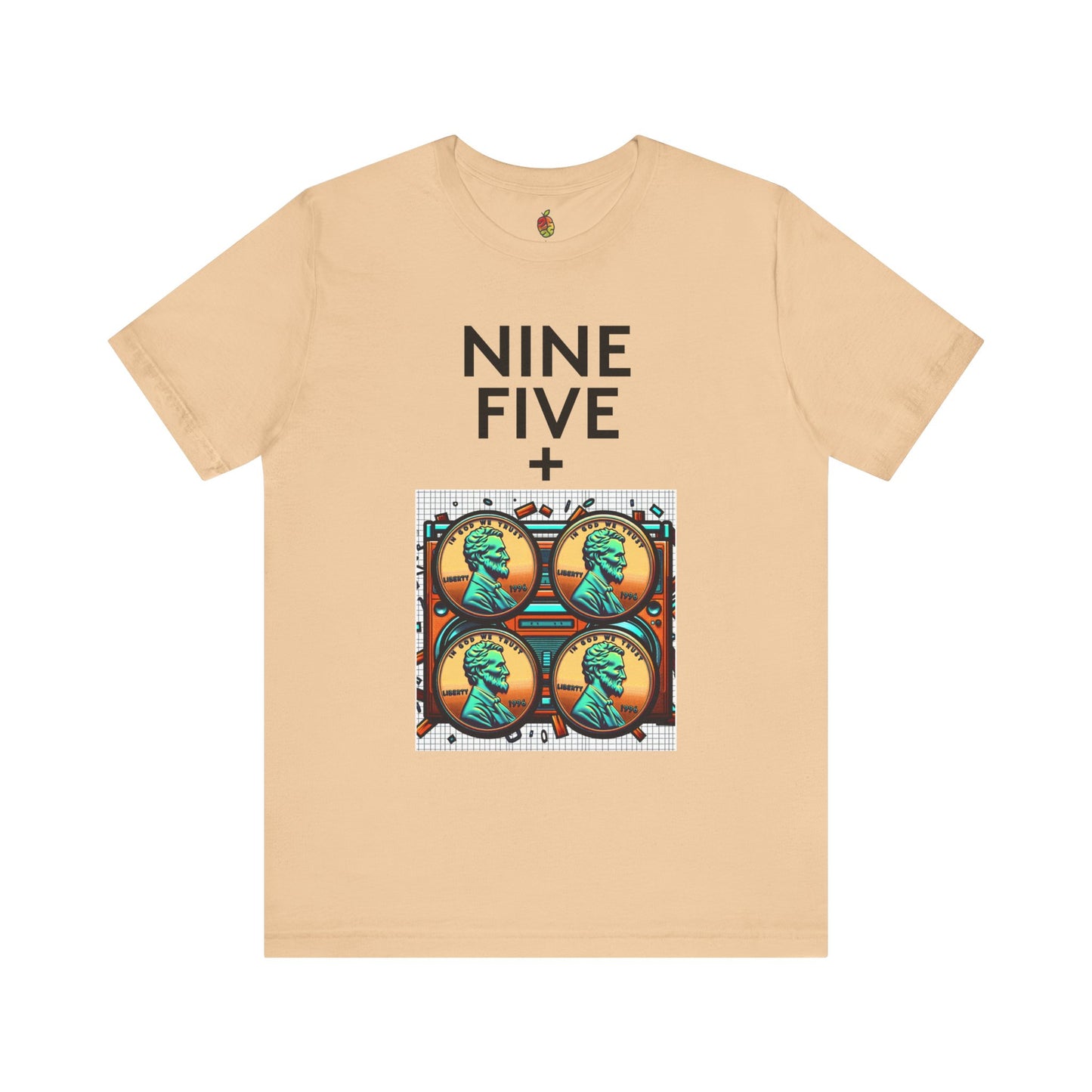 Nine Five Plus Four Pennies | Genius Mangoes Tee | Black Font