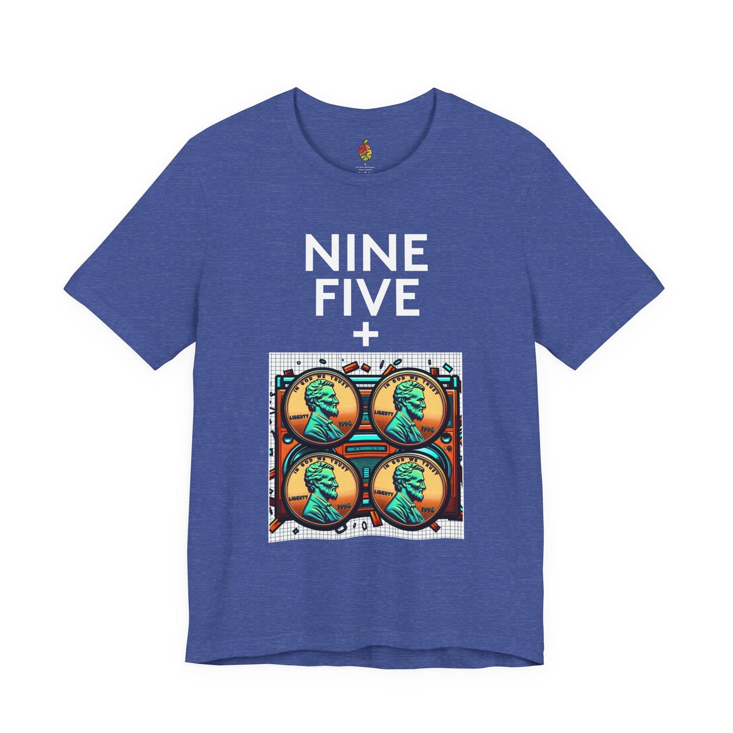 Nine Five Plus Four Pennies | Genius Mangoes Tee | White Font