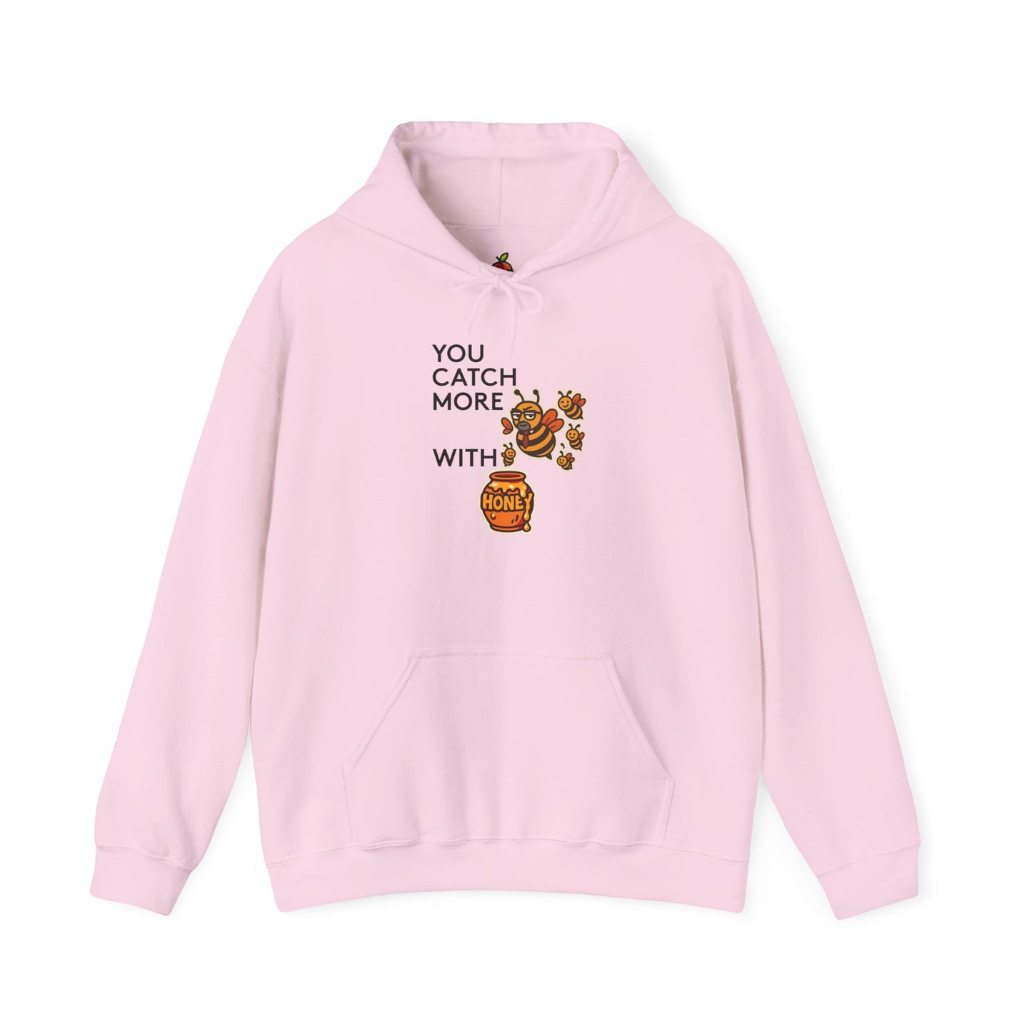 You Catch More Bees with Honey | Genius Mangoes Hoodie | Black Font