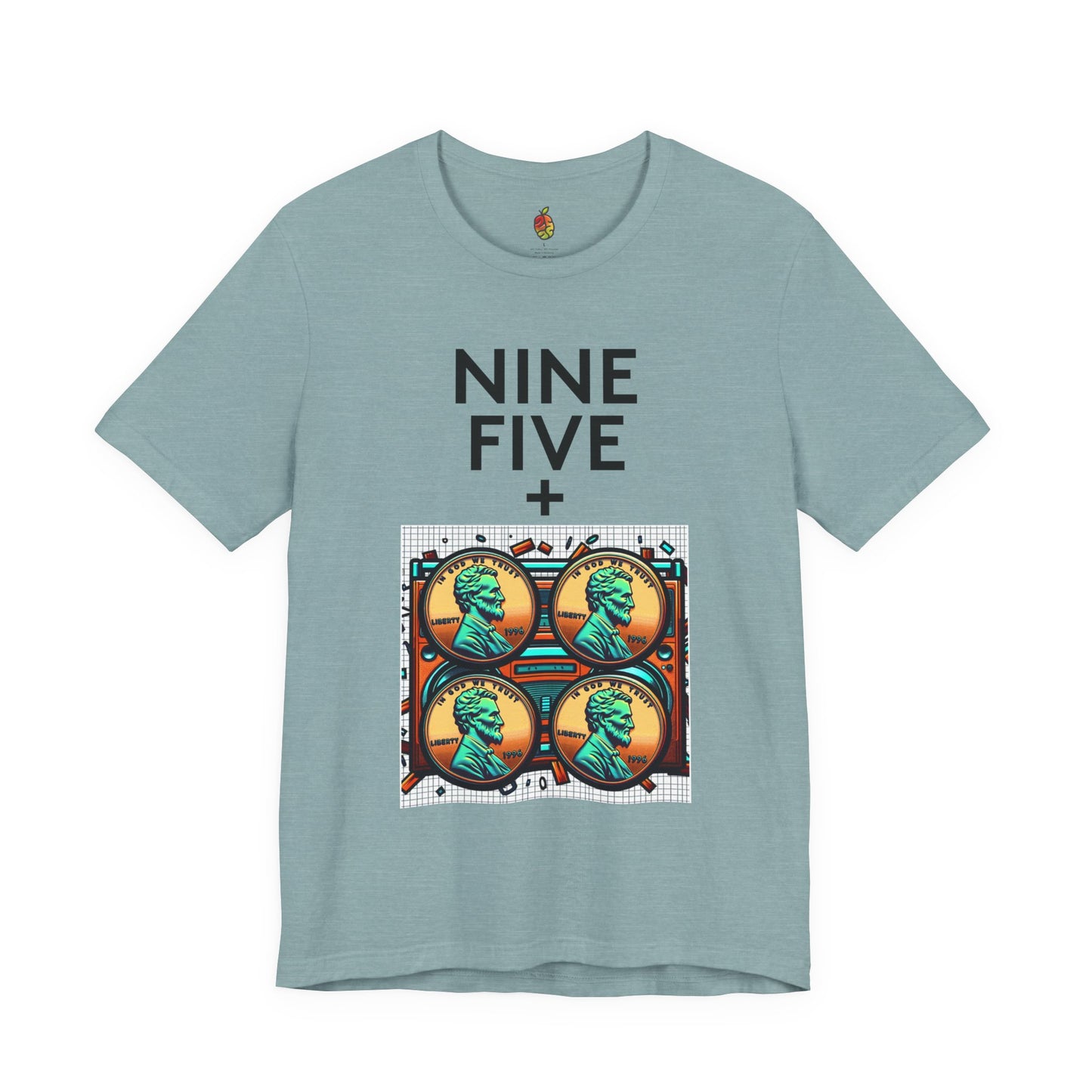Nine Five Plus Four Pennies | Genius Mangoes Tee | Black Font