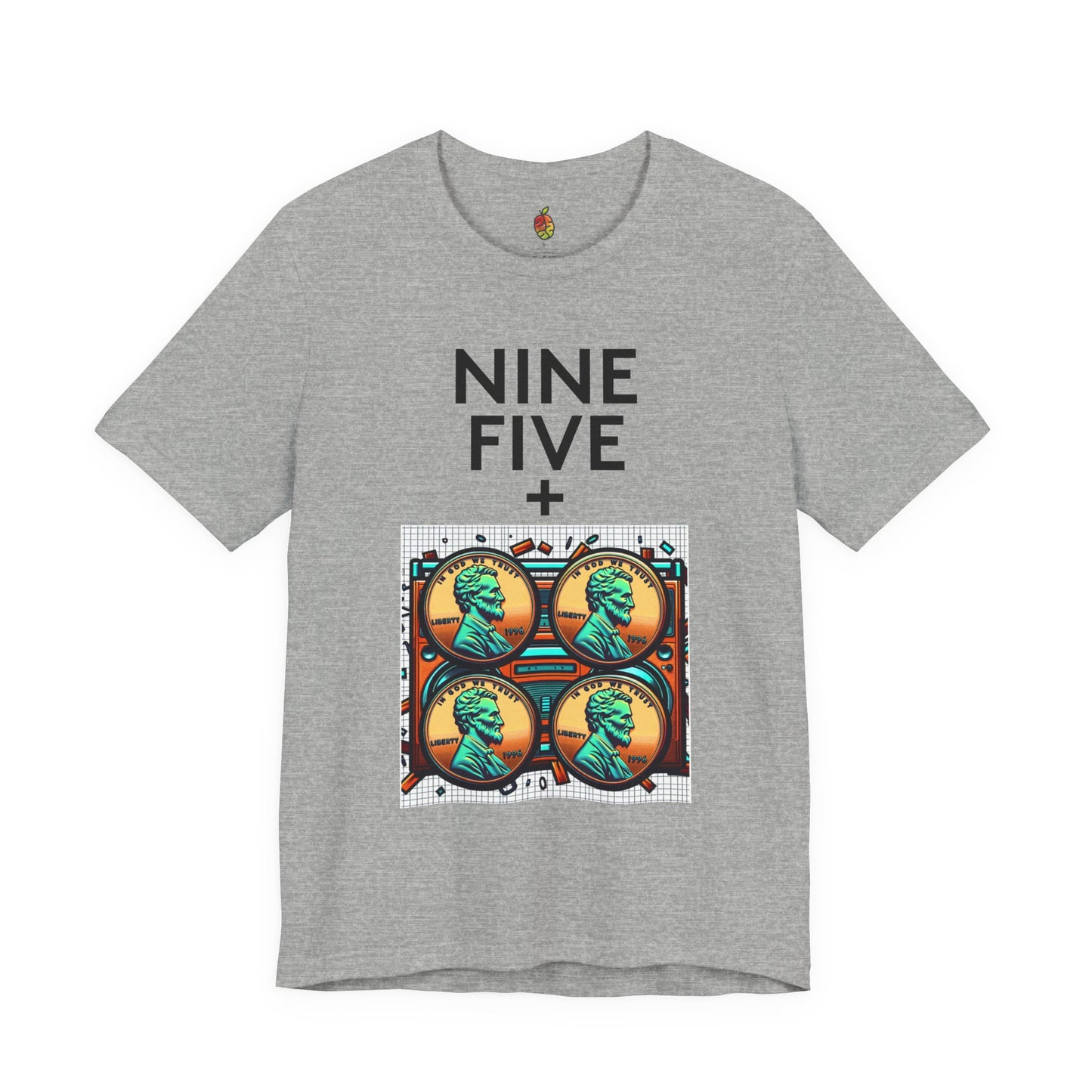 Nine Five Plus Four Pennies | Genius Mangoes Tee | Black Font