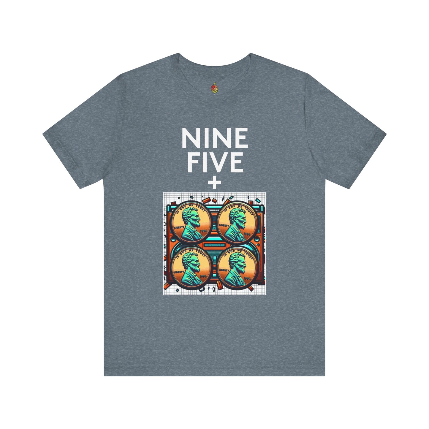 Nine Five Plus Four Pennies | Genius Mangoes Tee | White Font
