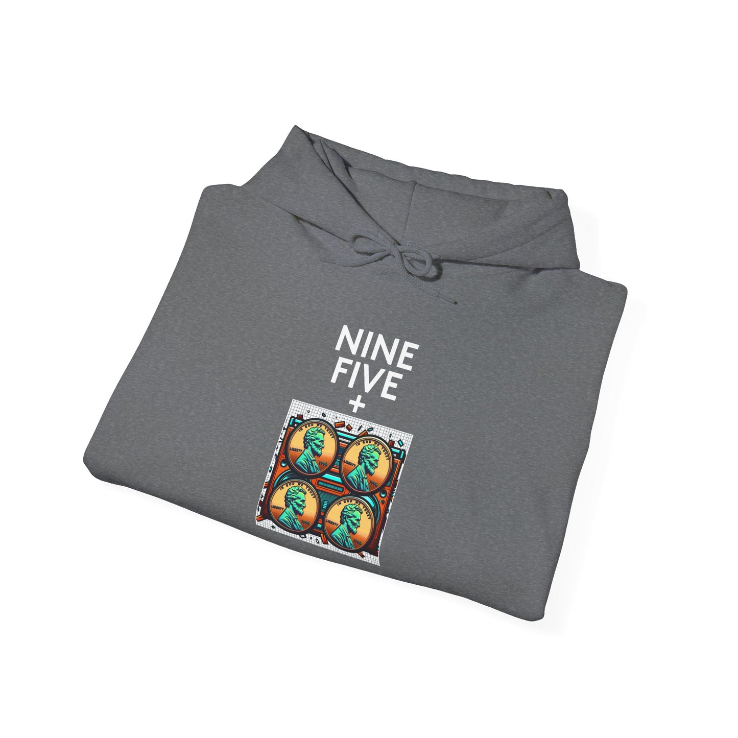Nine Five Plus Four Pennies | Genius Mangoes Hoodie | White Font