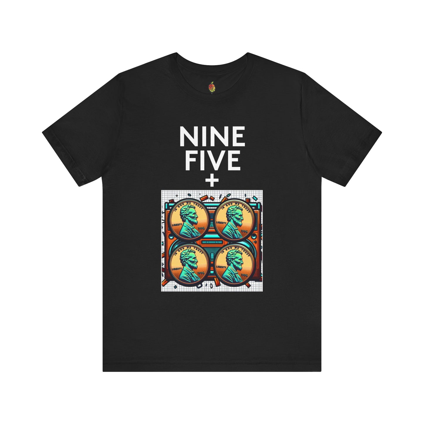 Nine Five Plus Four Pennies | Genius Mangoes Tee | White Font