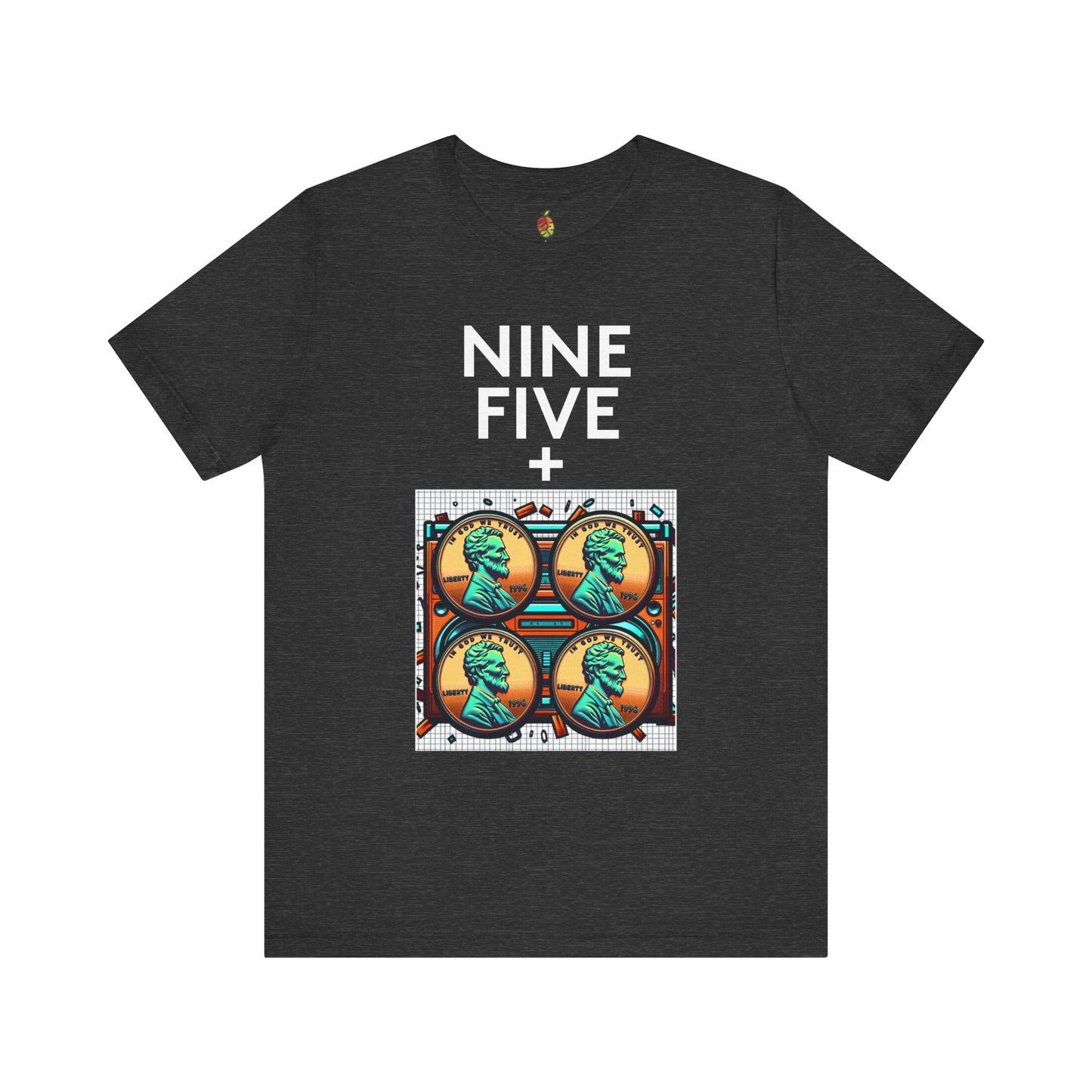 Nine Five Plus Four Pennies | Genius Mangoes Tee | White Font