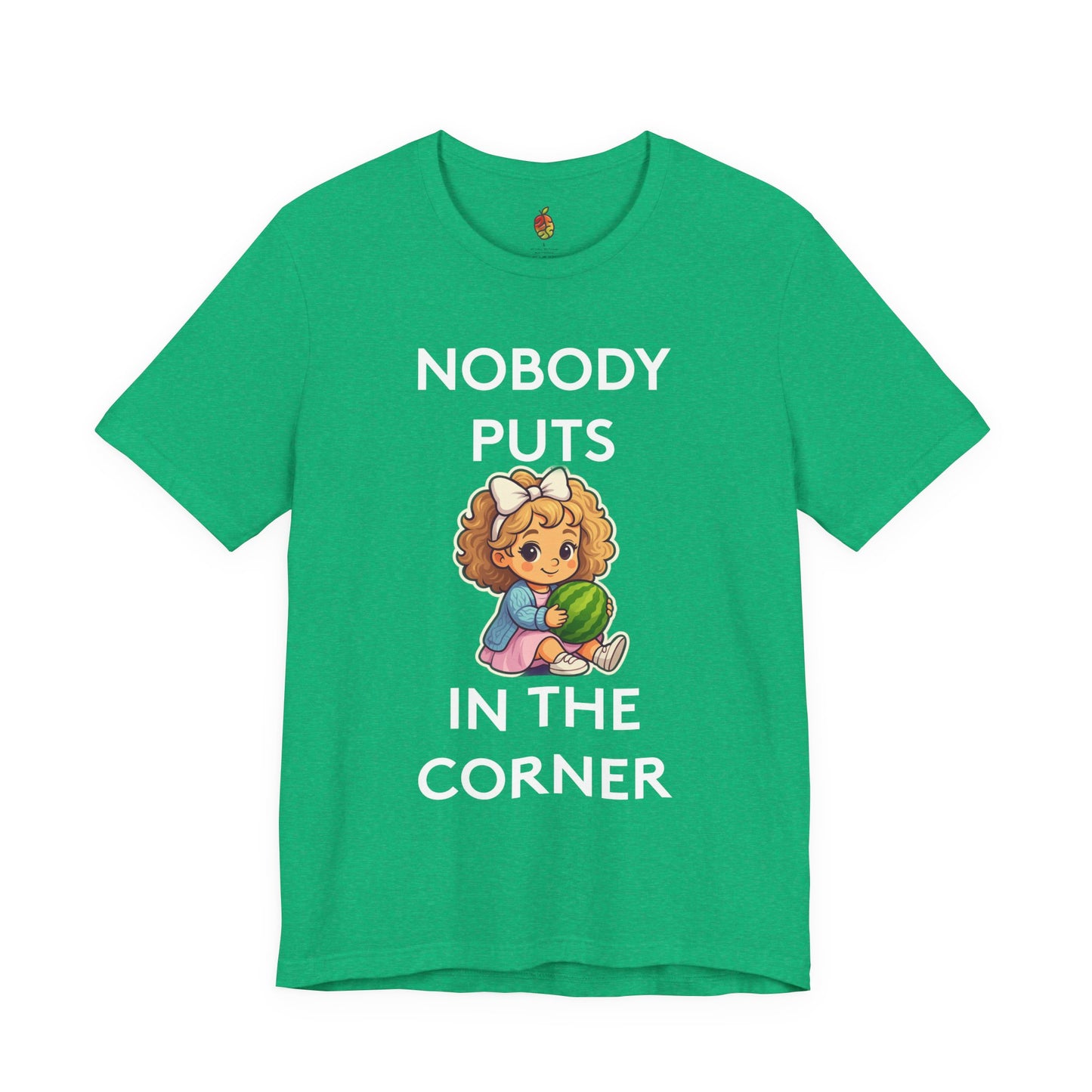 Nobody Puts Baby in the Corner | Genius Mangoes Tee | White Font