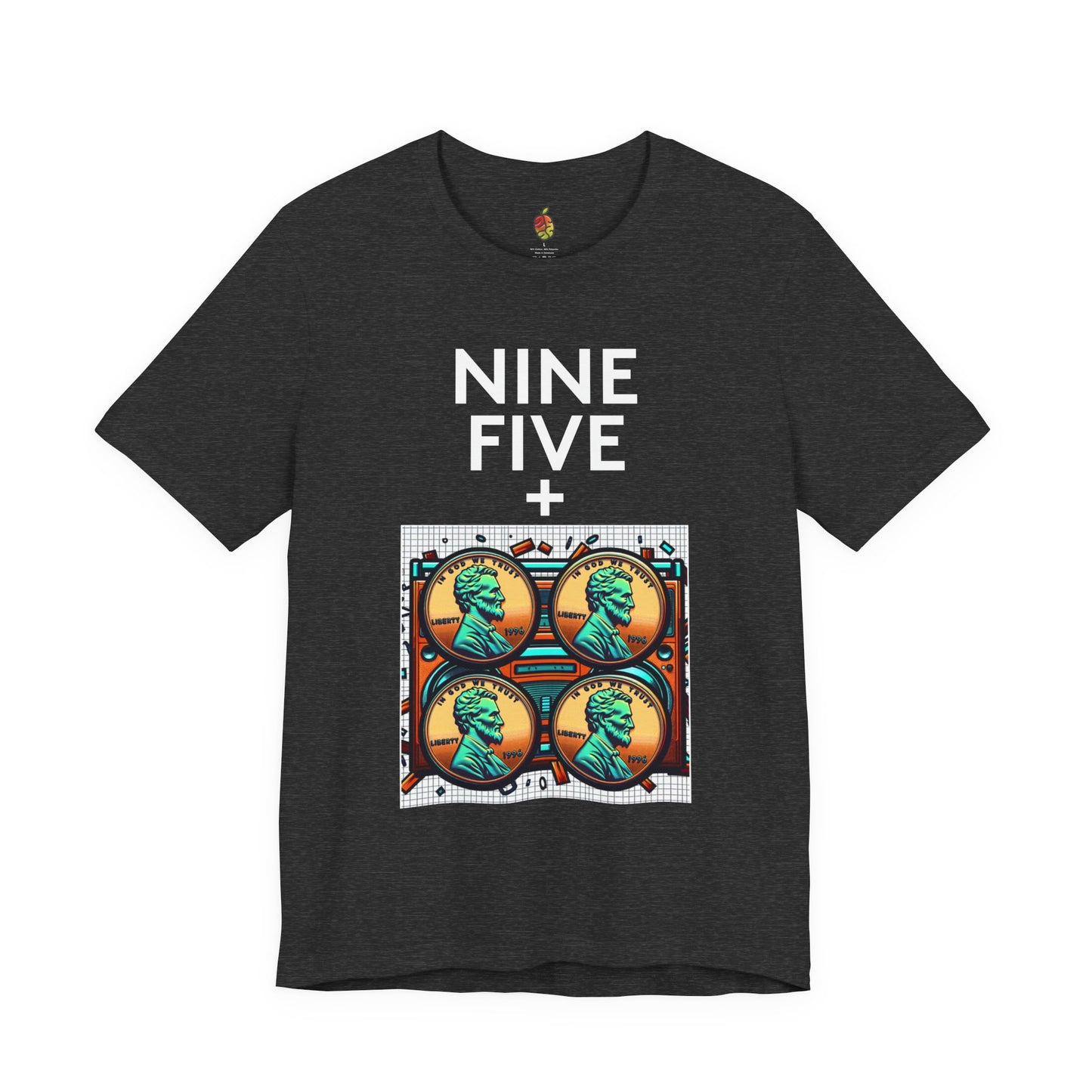 Nine Five Plus Four Pennies | Genius Mangoes Tee | White Font