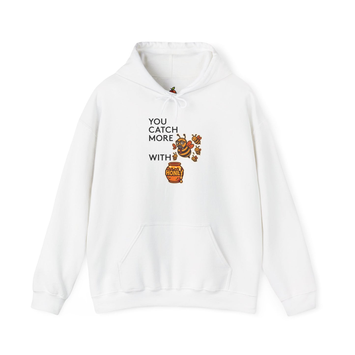 You Catch More Bees with Honey | Genius Mangoes Hoodie | Black Font