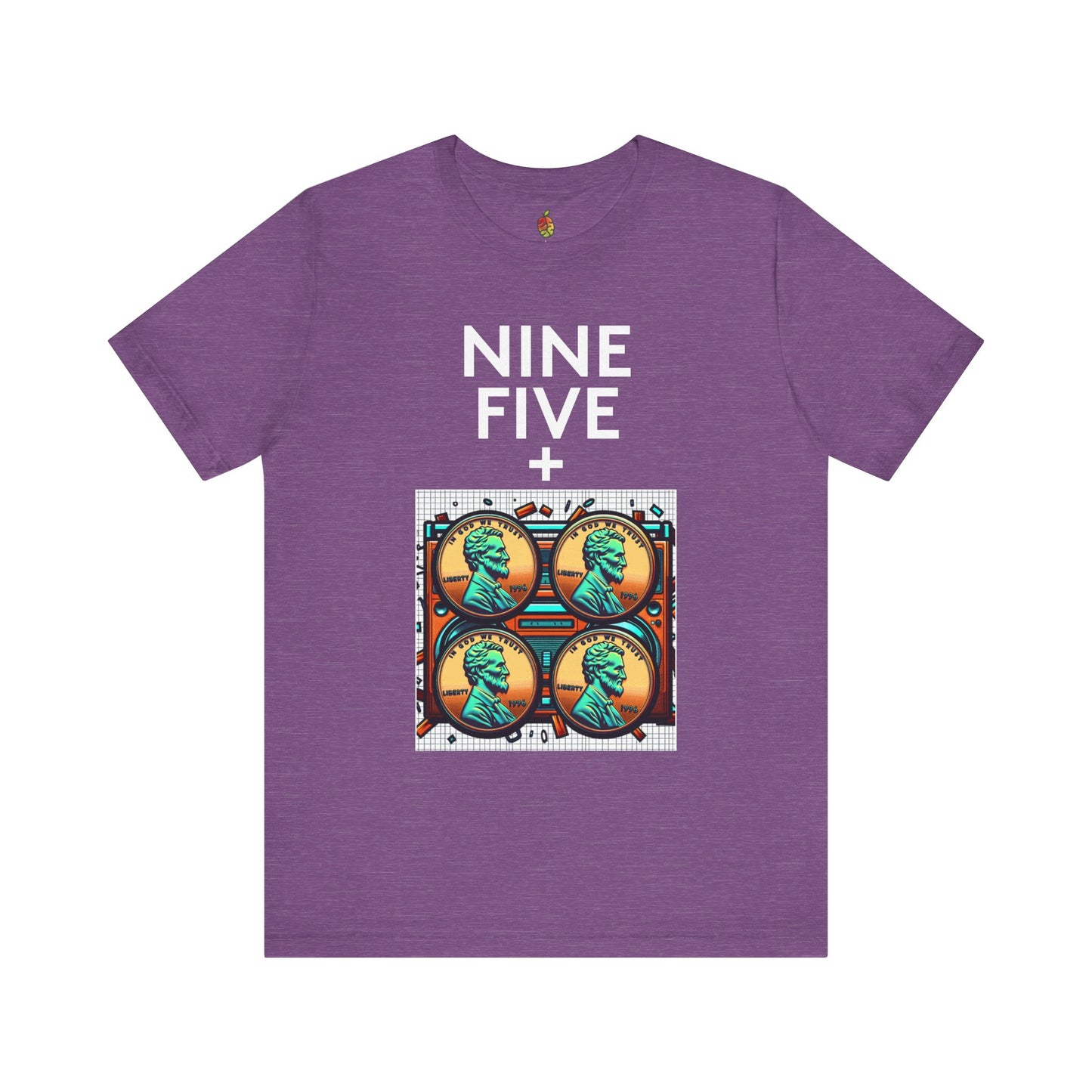Nine Five Plus Four Pennies | Genius Mangoes Tee | White Font