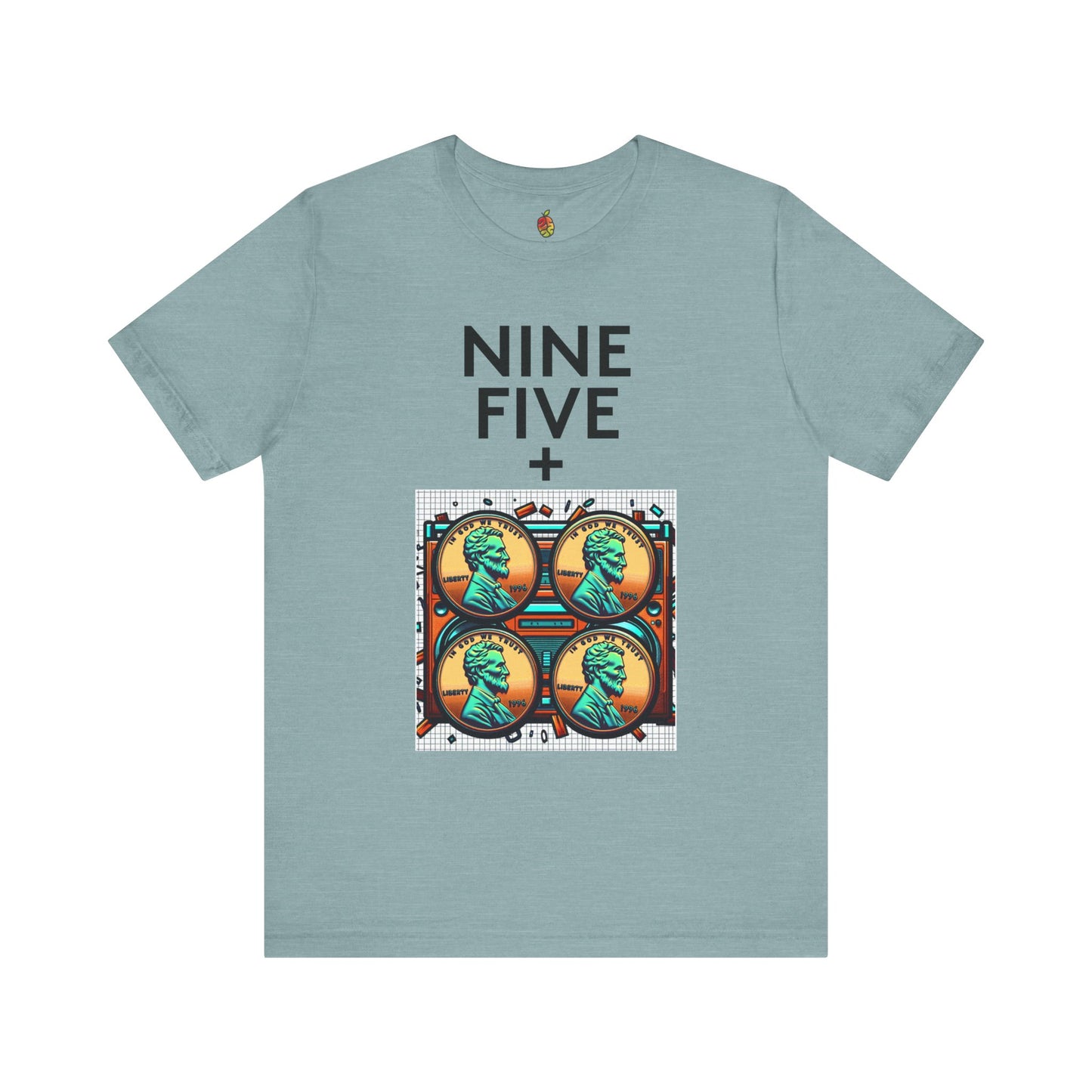 Nine Five Plus Four Pennies | Genius Mangoes Tee | Black Font