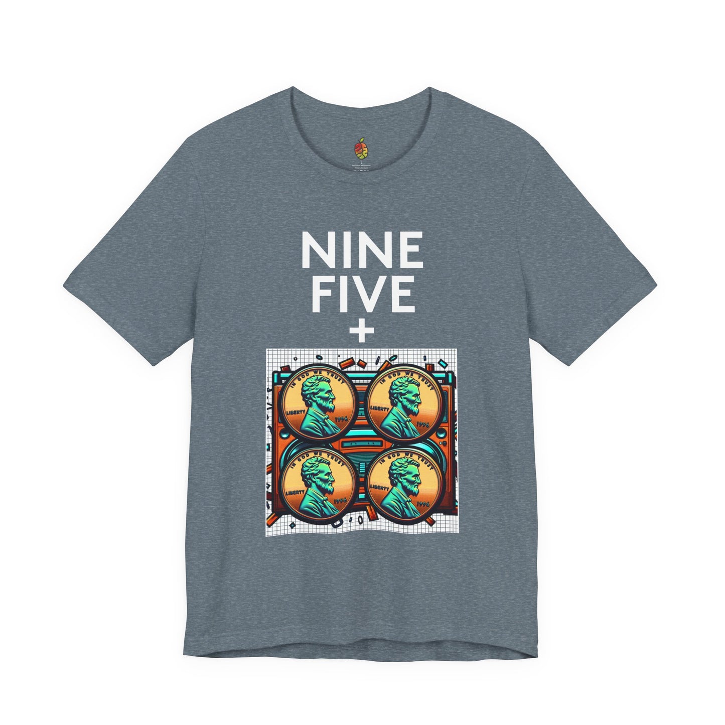 Nine Five Plus Four Pennies | Genius Mangoes Tee | White Font