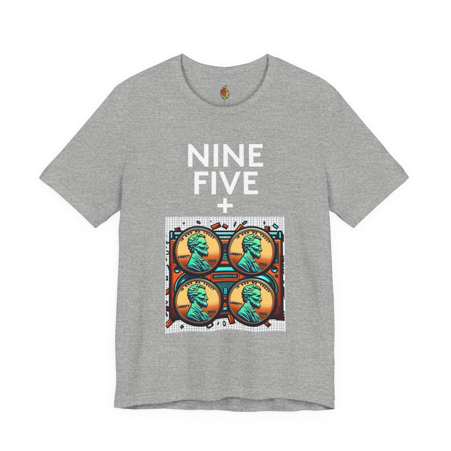 Nine Five Plus Four Pennies | Genius Mangoes Tee | White Font