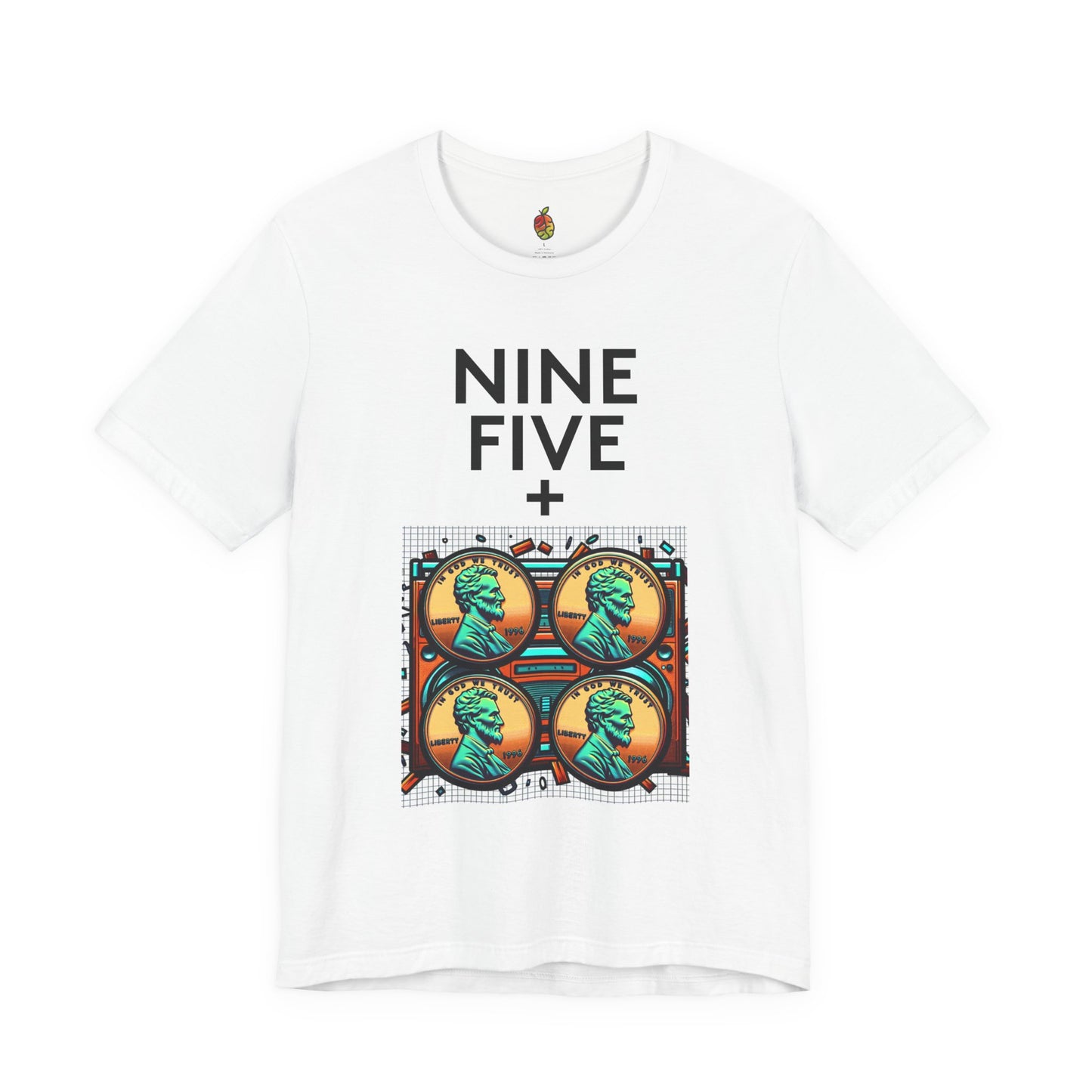 Nine Five Plus Four Pennies | Genius Mangoes Tee | Black Font