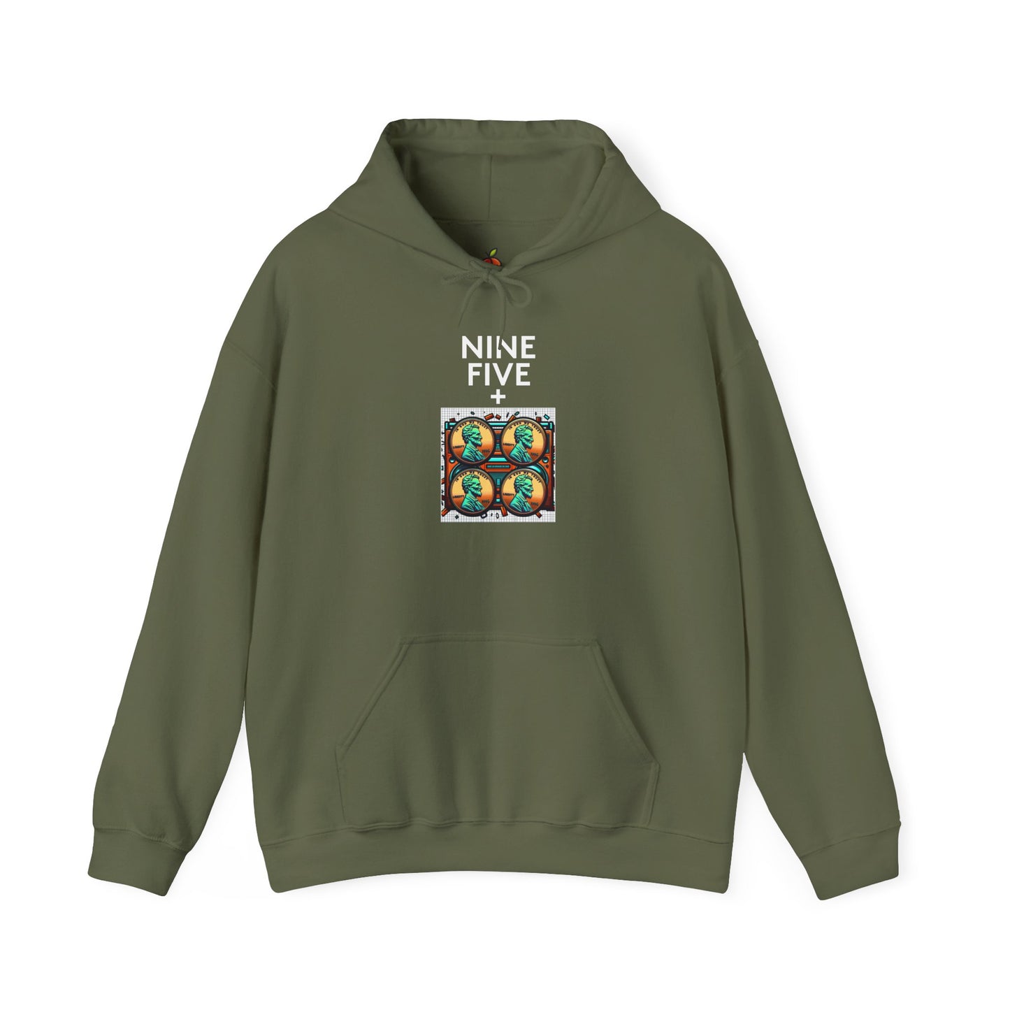 Nine Five Plus Four Pennies | Genius Mangoes Hoodie | White Font
