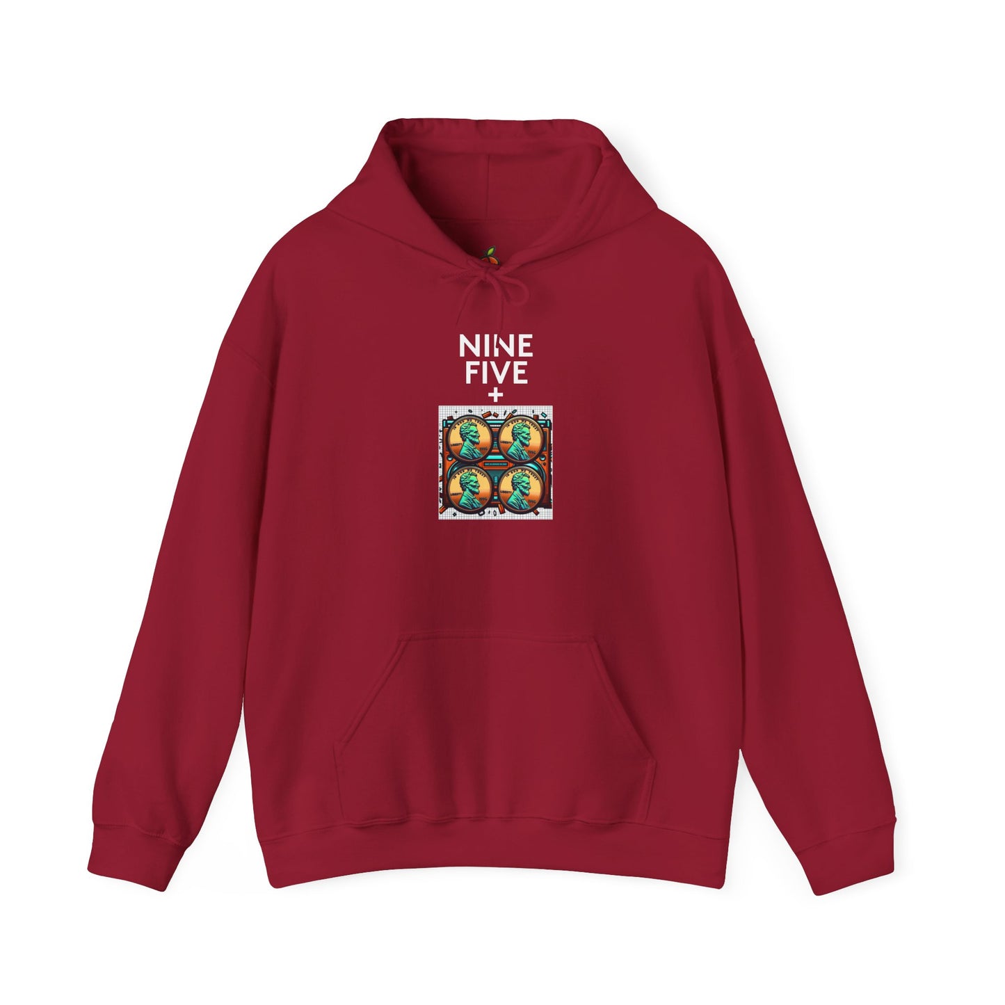 Nine Five Plus Four Pennies | Genius Mangoes Hoodie | White Font