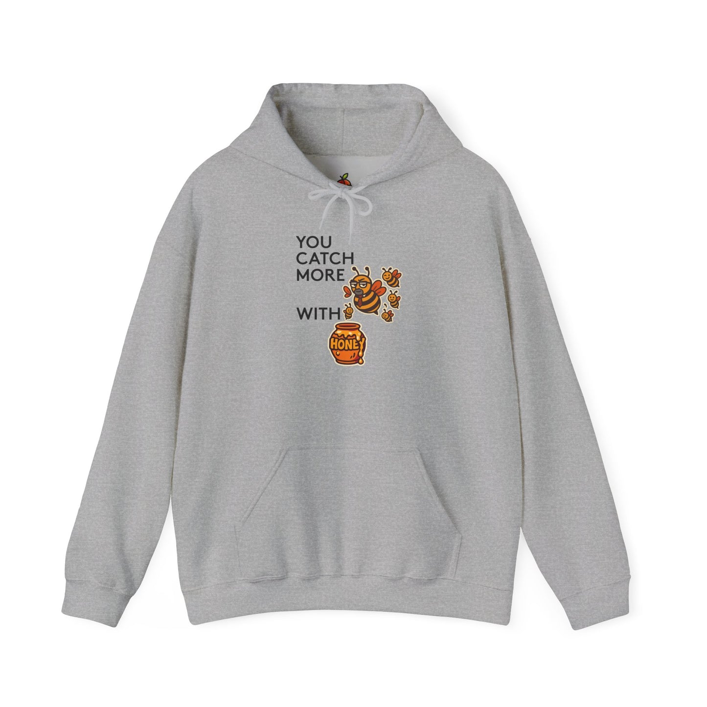You Catch More Bees with Honey | Genius Mangoes Hoodie | Black Font