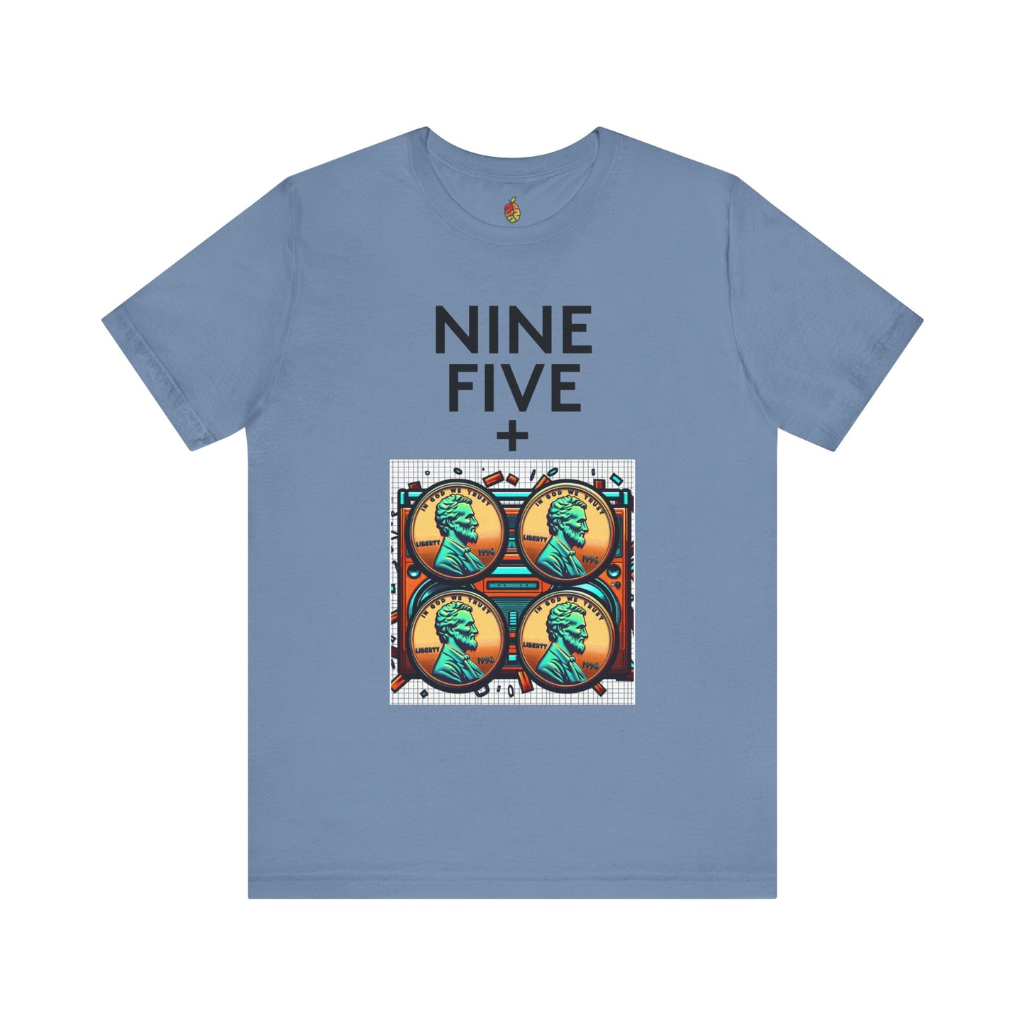 Nine Five Plus Four Pennies | Genius Mangoes Tee | Black Font