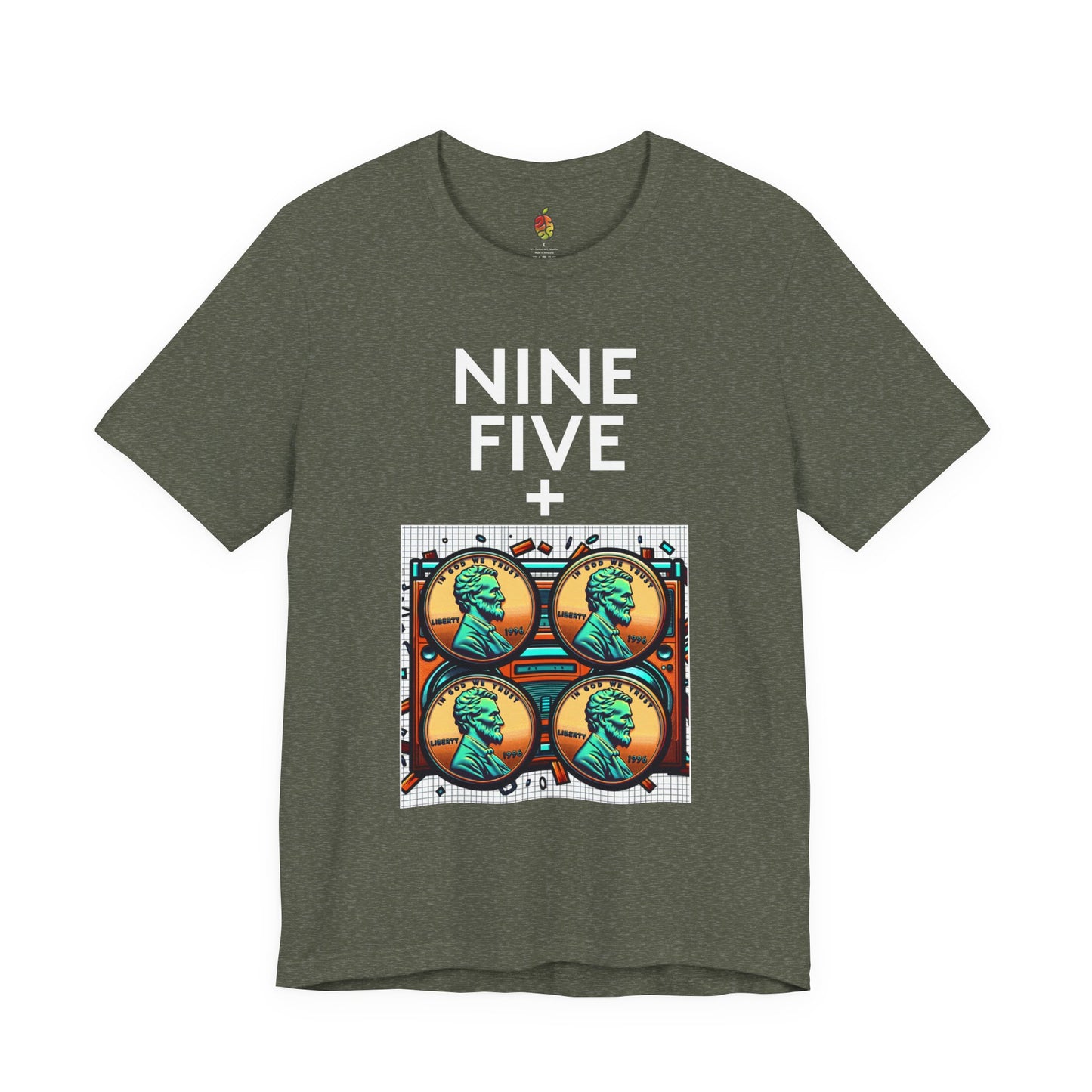 Nine Five Plus Four Pennies | Genius Mangoes Tee | White Font