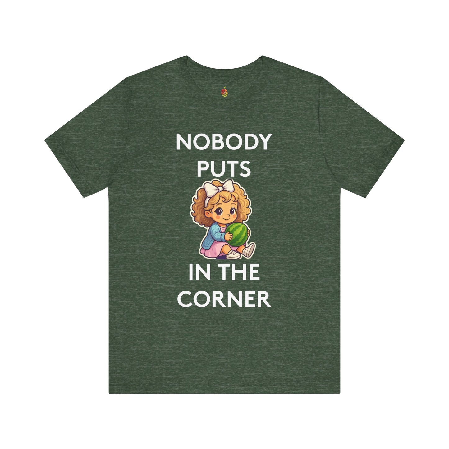 Nobody Puts Baby in the Corner | Genius Mangoes Tee | White Font