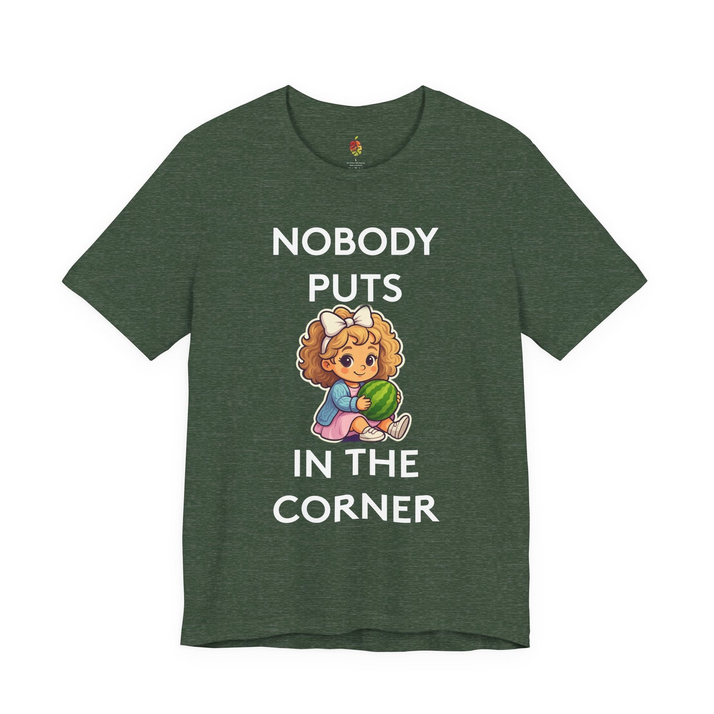 Nobody Puts Baby in the Corner | Genius Mangoes Tee | White Font