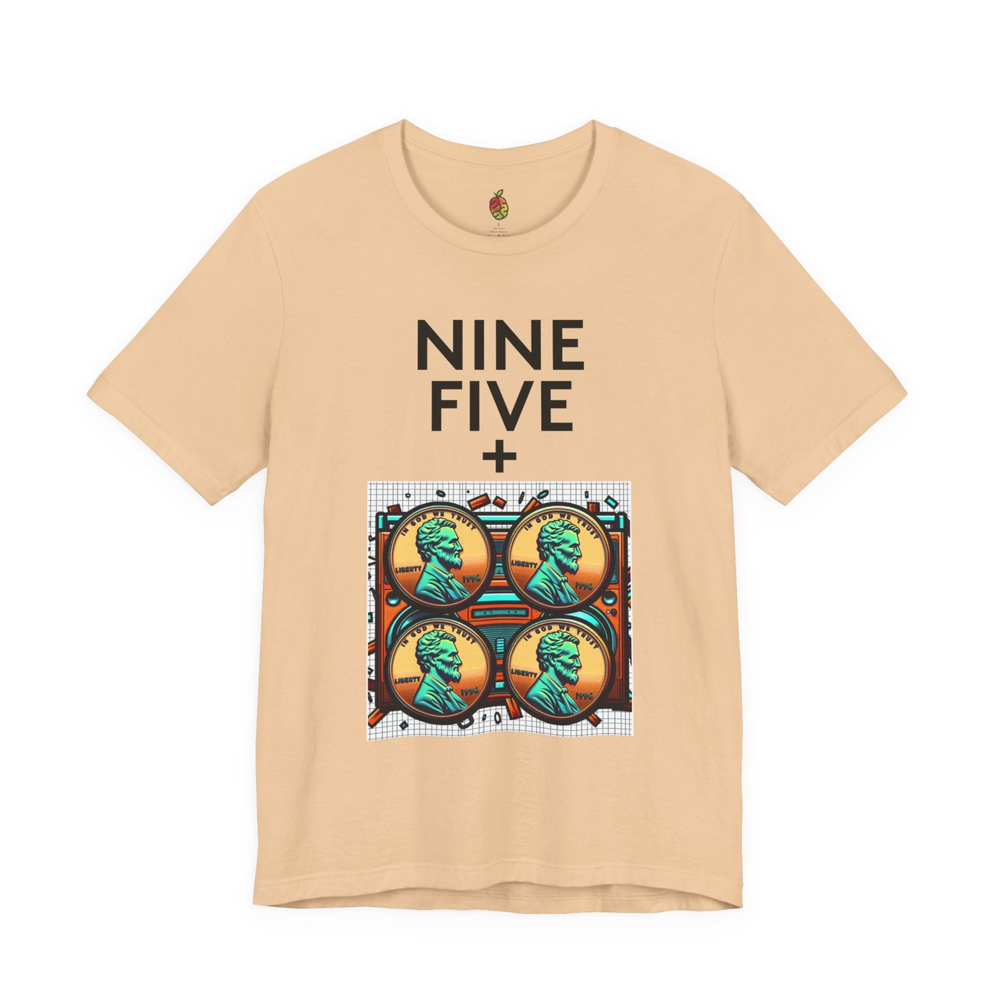 Nine Five Plus Four Pennies | Genius Mangoes Tee | Black Font