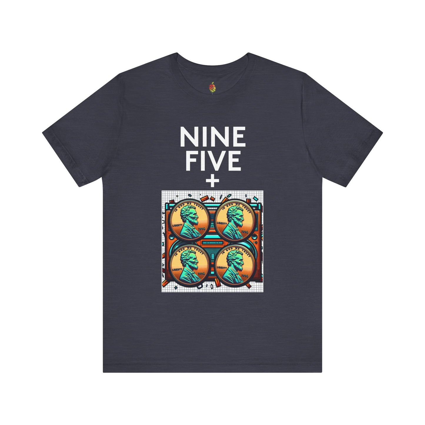 Nine Five Plus Four Pennies | Genius Mangoes Tee | White Font
