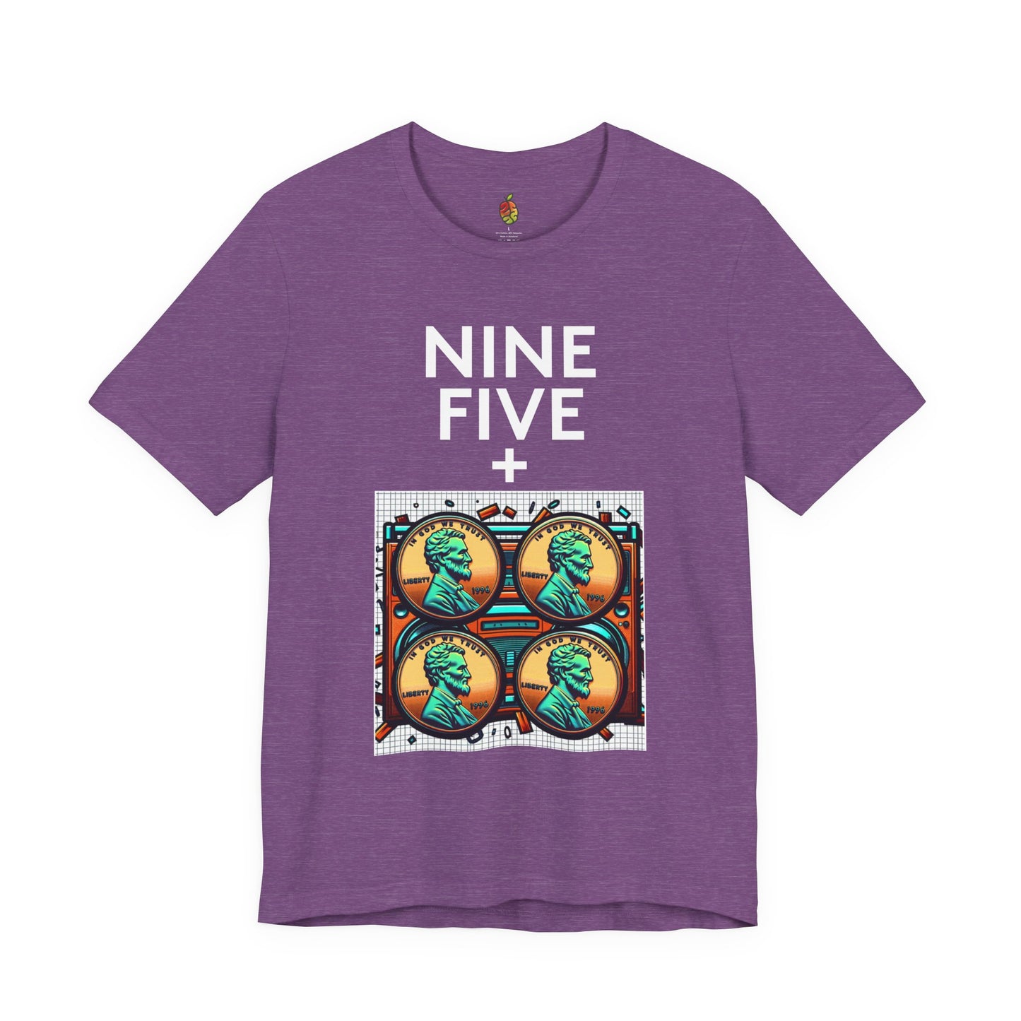 Nine Five Plus Four Pennies | Genius Mangoes Tee | White Font
