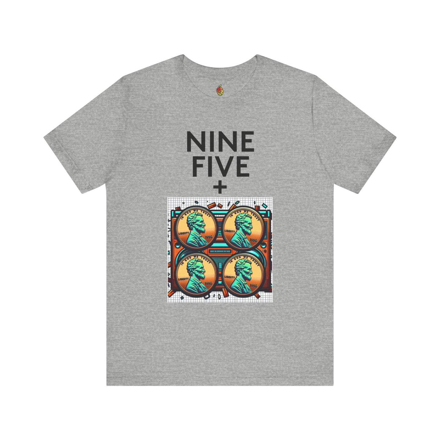 Nine Five Plus Four Pennies | Genius Mangoes Tee | Black Font