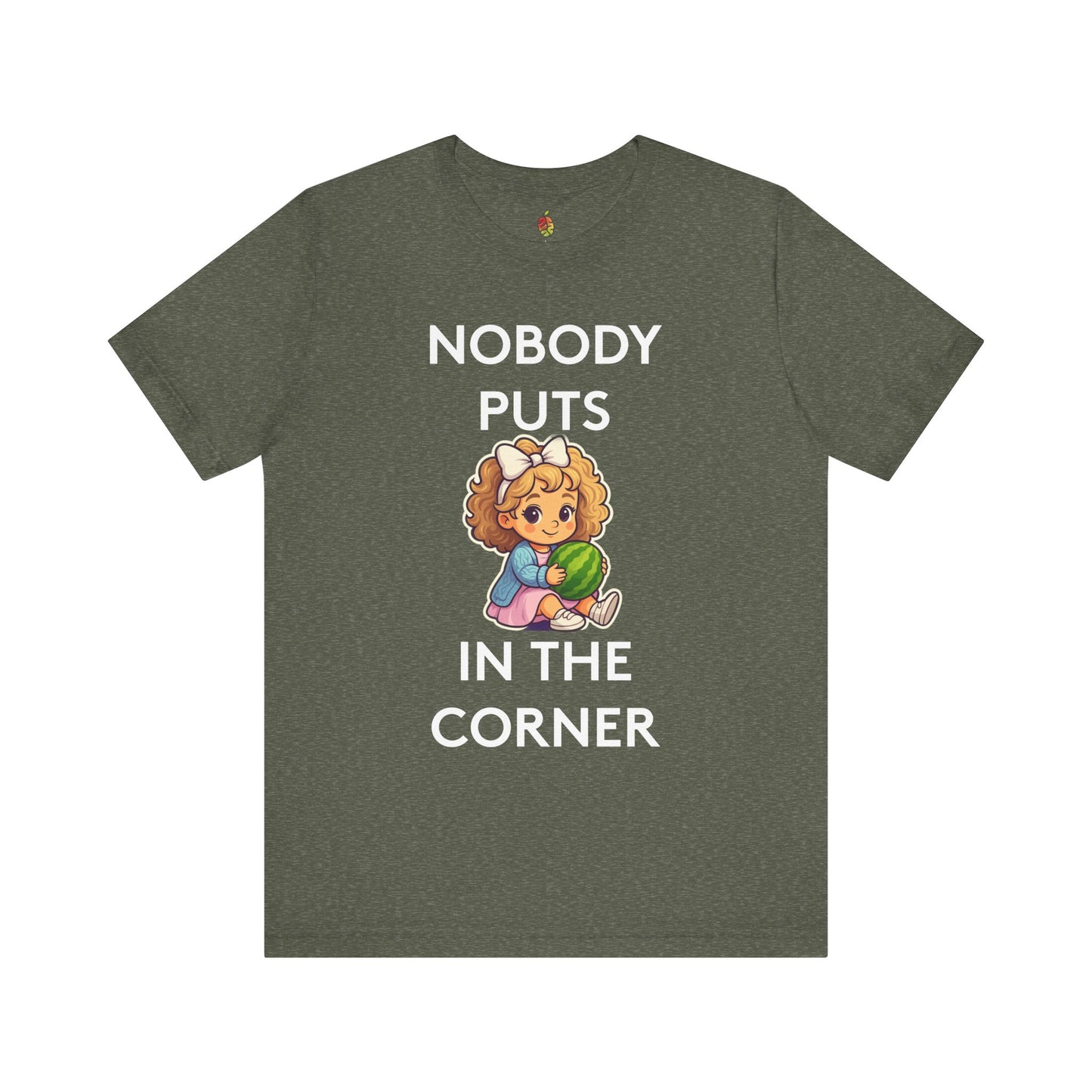 Nobody Puts Baby in the Corner | Genius Mangoes Tee | White Font