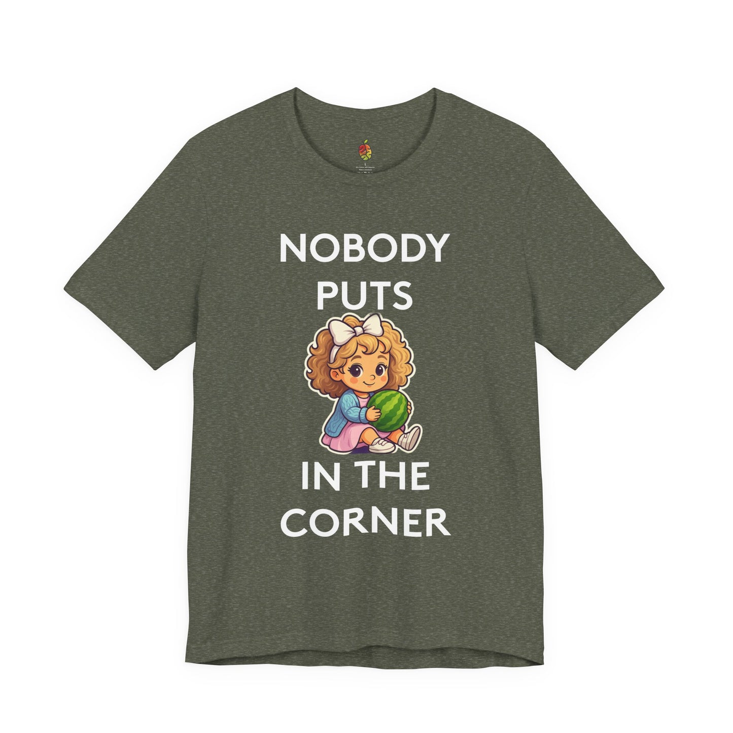 Nobody Puts Baby in the Corner | Genius Mangoes Tee | White Font