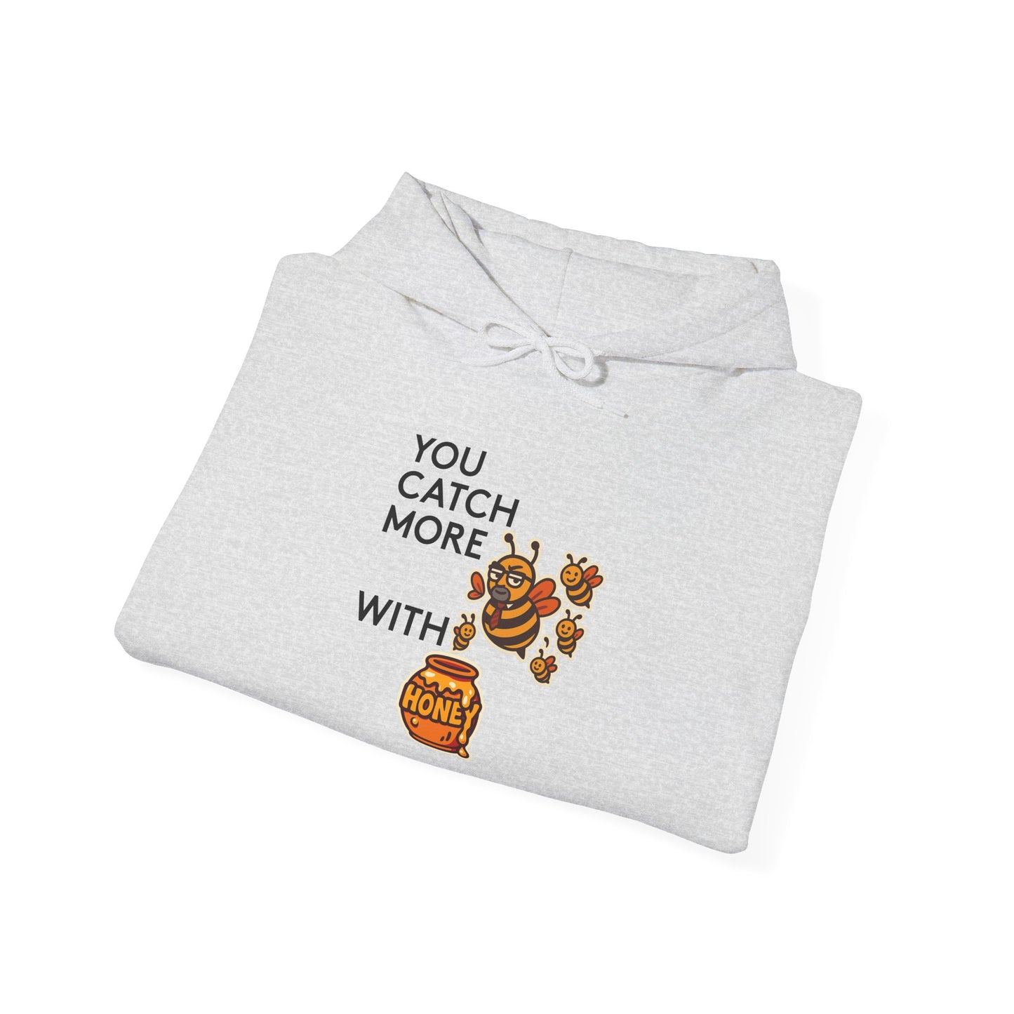 You Catch More Bees with Honey | Genius Mangoes Hoodie | Black Font
