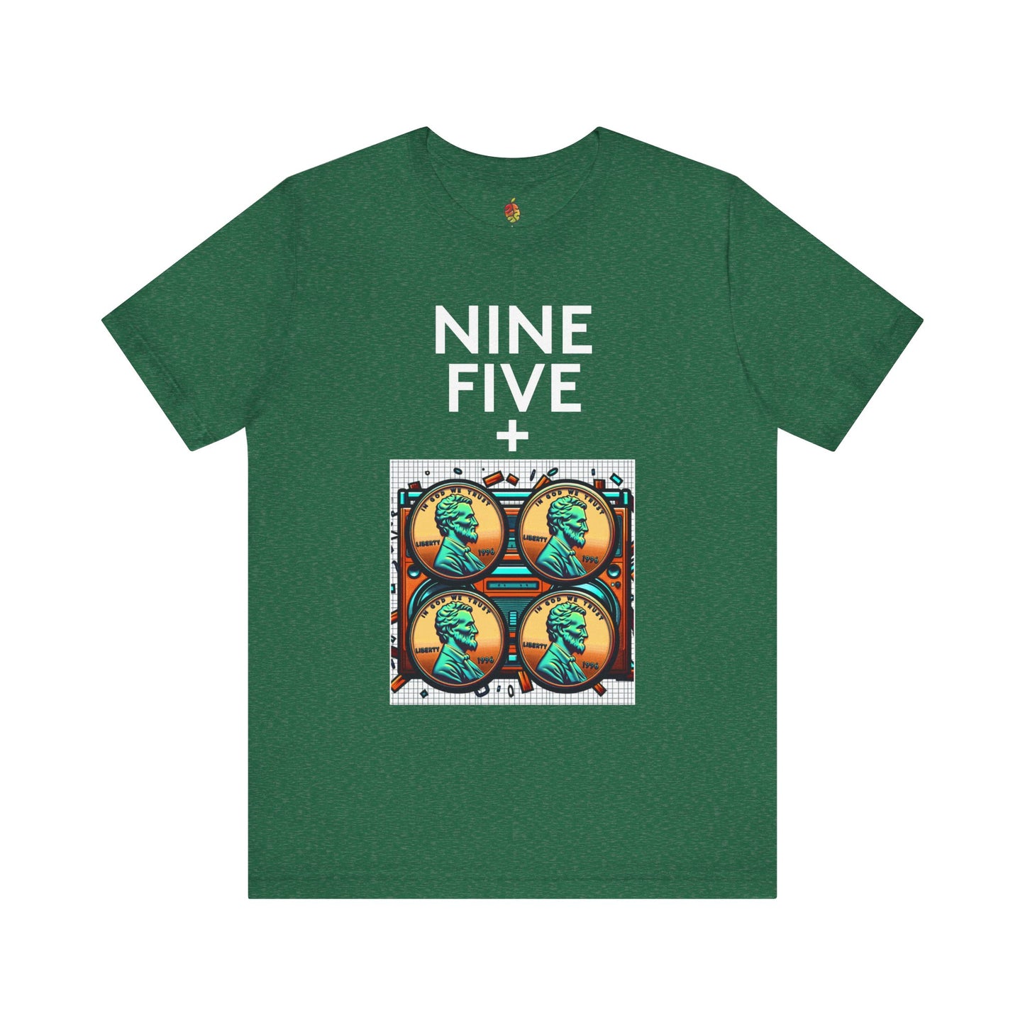 Nine Five Plus Four Pennies | Genius Mangoes Tee | White Font