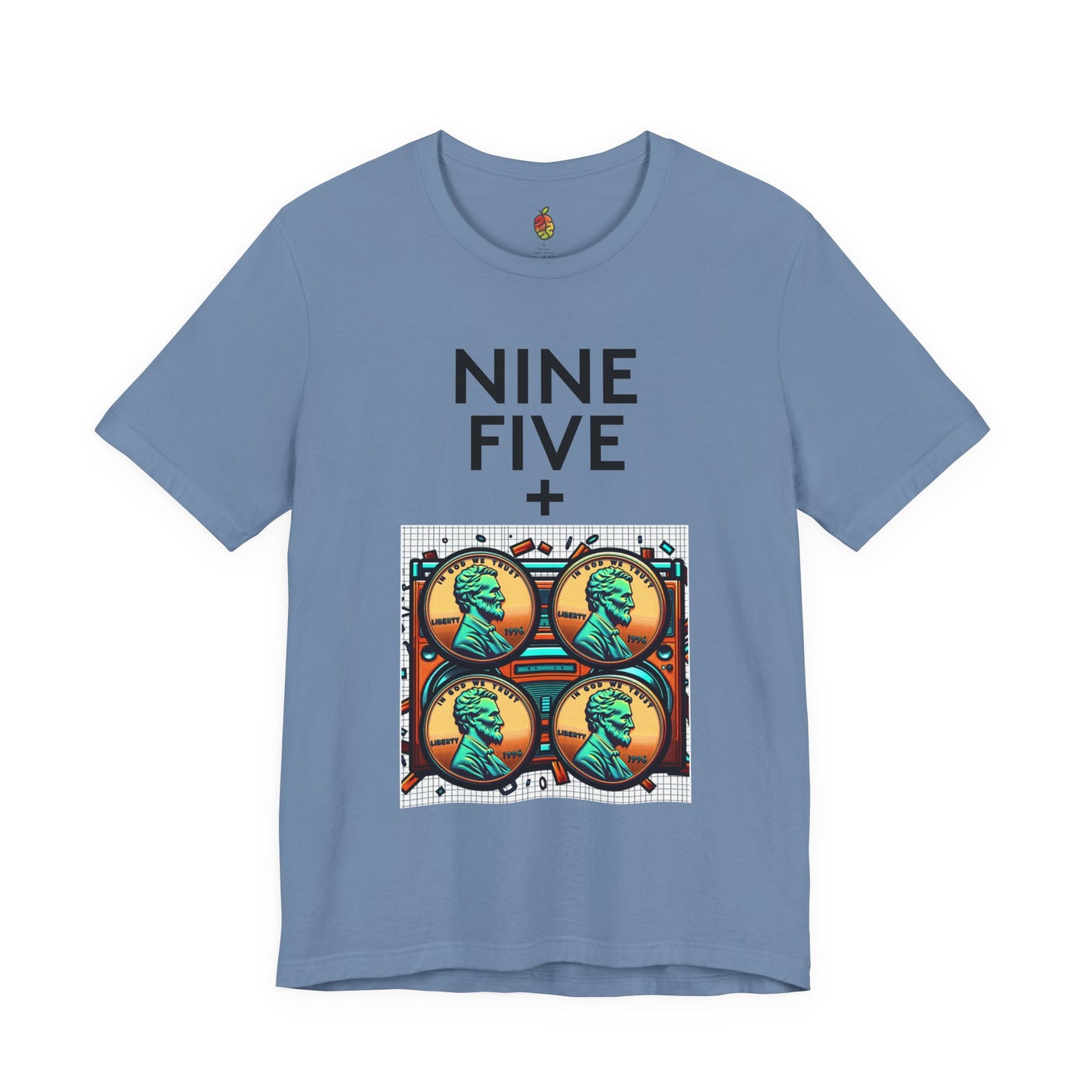 Nine Five Plus Four Pennies | Genius Mangoes Tee | Black Font