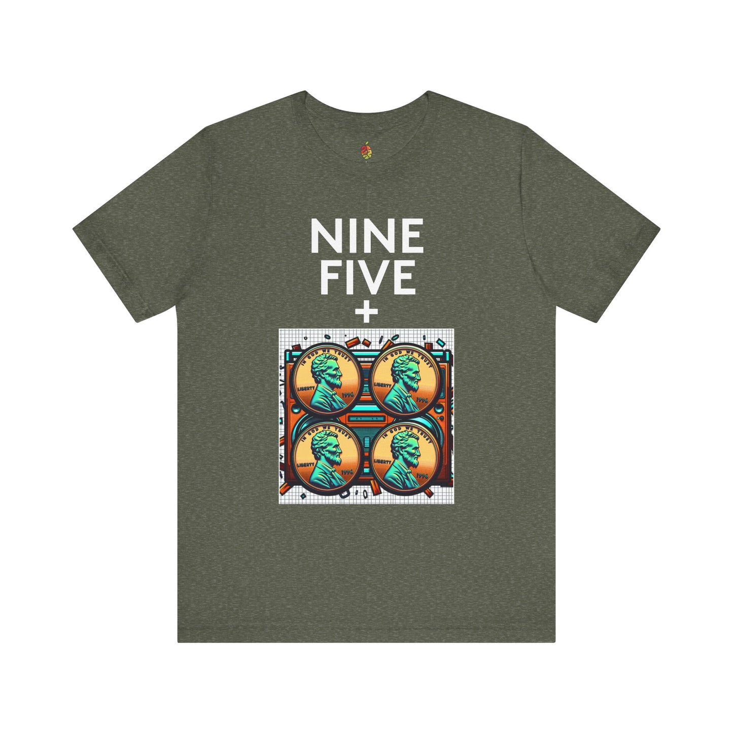 Nine Five Plus Four Pennies | Genius Mangoes Tee | White Font