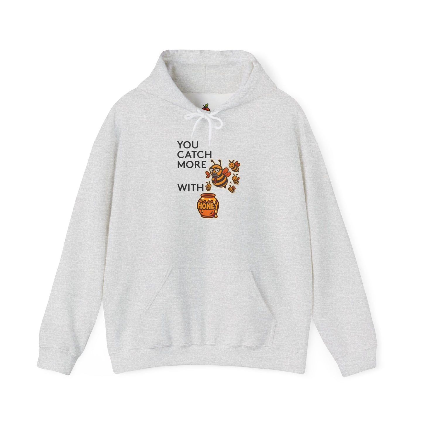 You Catch More Bees with Honey | Genius Mangoes Hoodie | Black Font