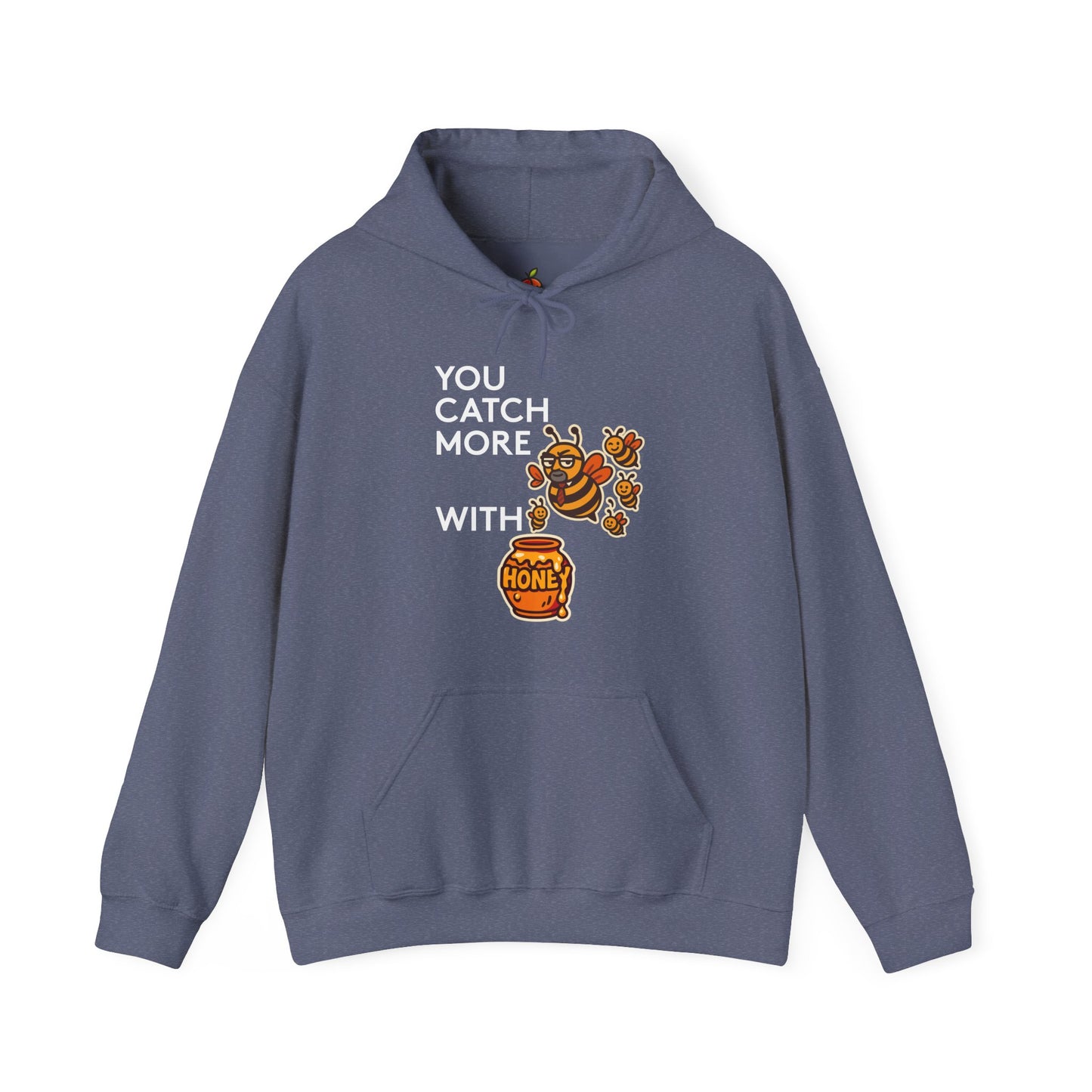 You Catch More Bees with Honey | Genius Mangoes Hoodie | White Font