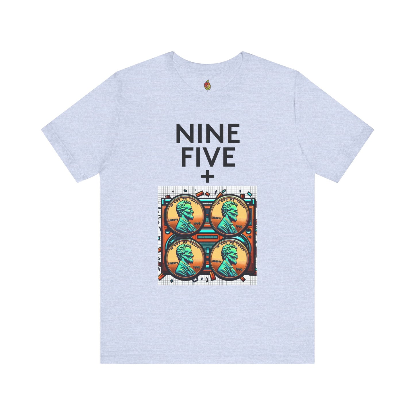 Nine Five Plus Four Pennies | Genius Mangoes Tee | Black Font
