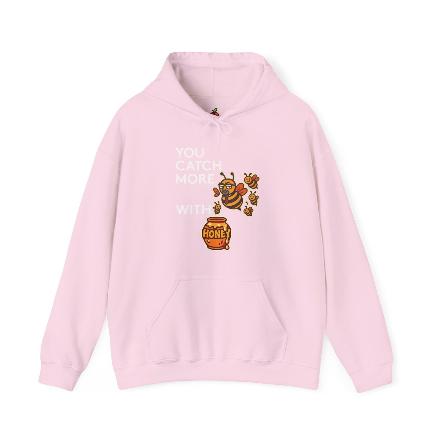 You Catch More Bees with Honey | Genius Mangoes Hoodie | White Font