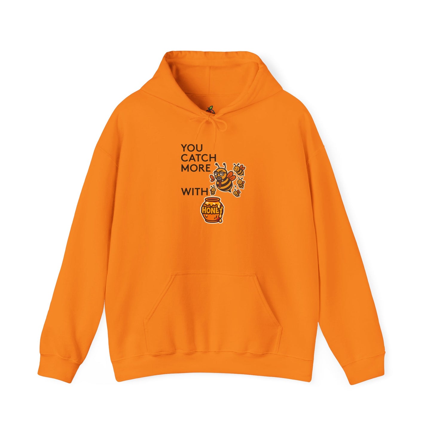You Catch More Bees with Honey | Genius Mangoes Hoodie | Black Font