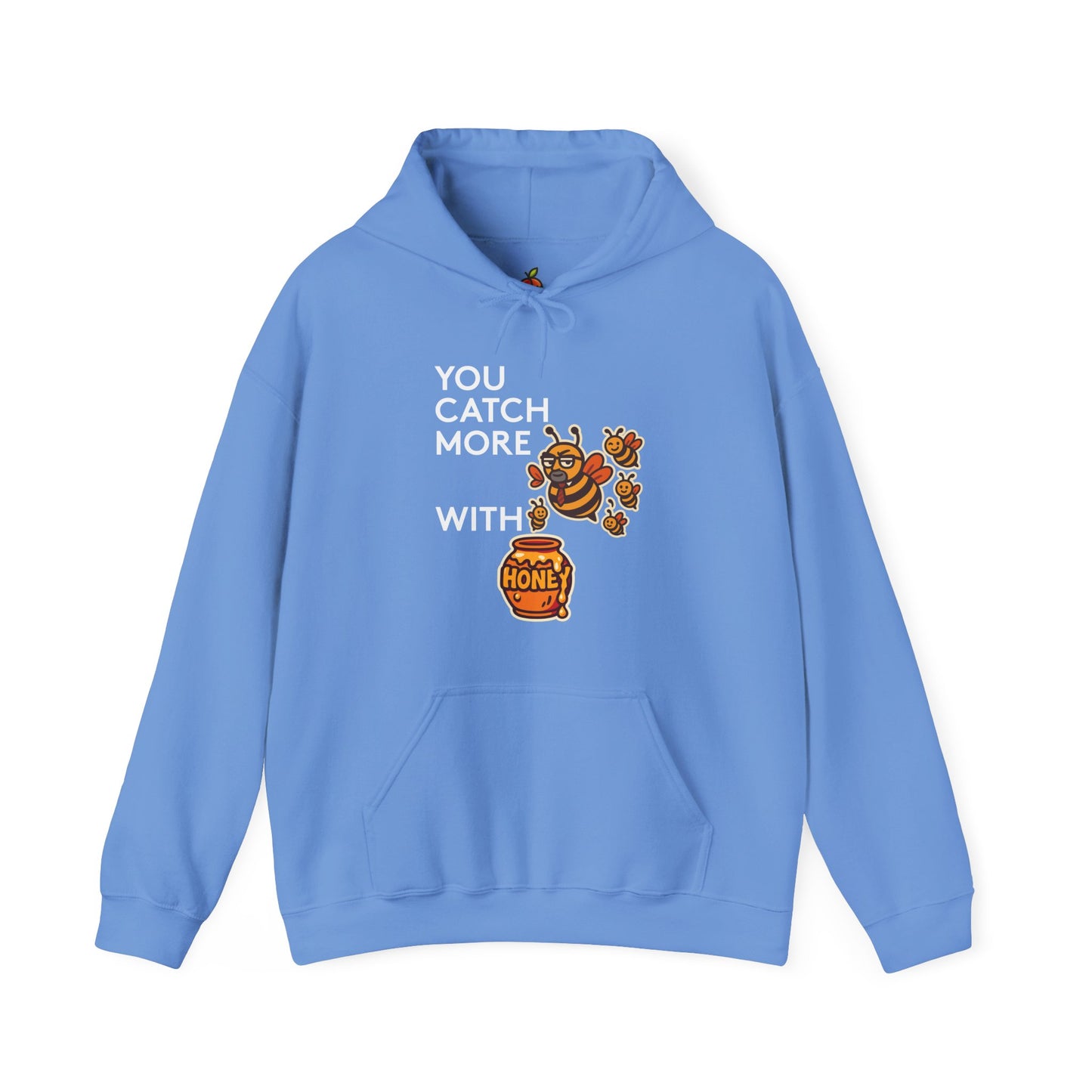 You Catch More Bees with Honey | Genius Mangoes Hoodie | White Font