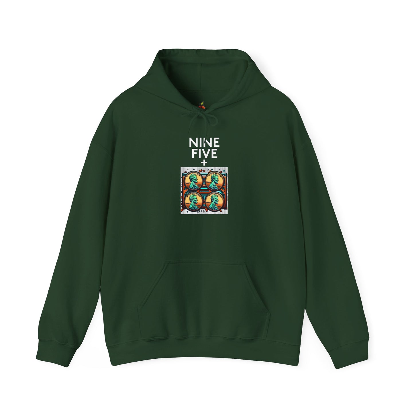 Nine Five Plus Four Pennies | Genius Mangoes Hoodie | White Font