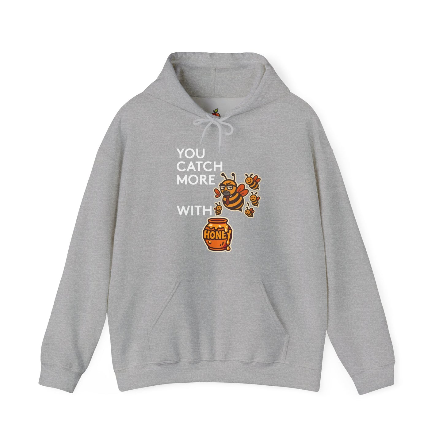 You Catch More Bees with Honey | Genius Mangoes Hoodie | White Font